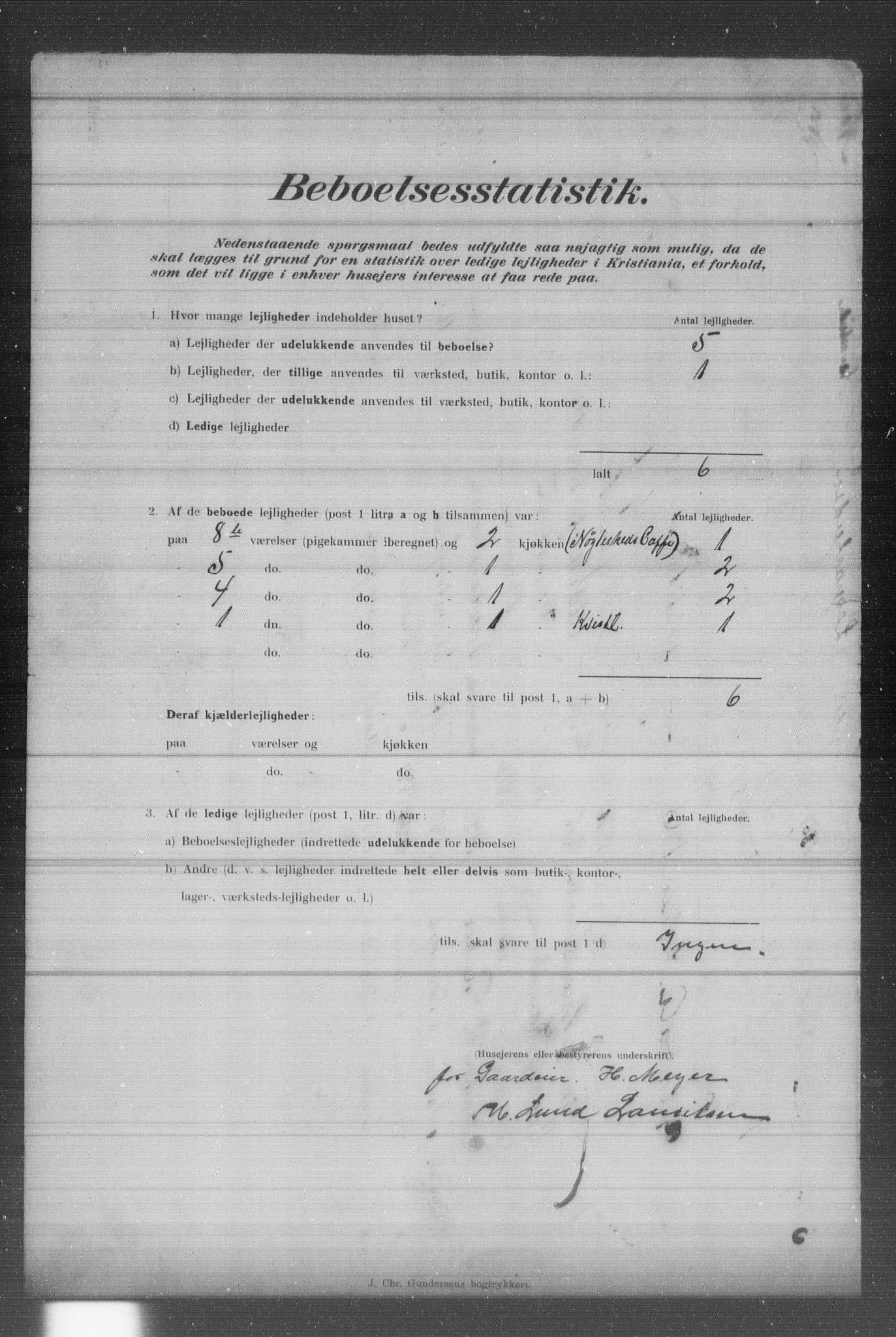 OBA, Municipal Census 1902 for Kristiania, 1902, p. 952