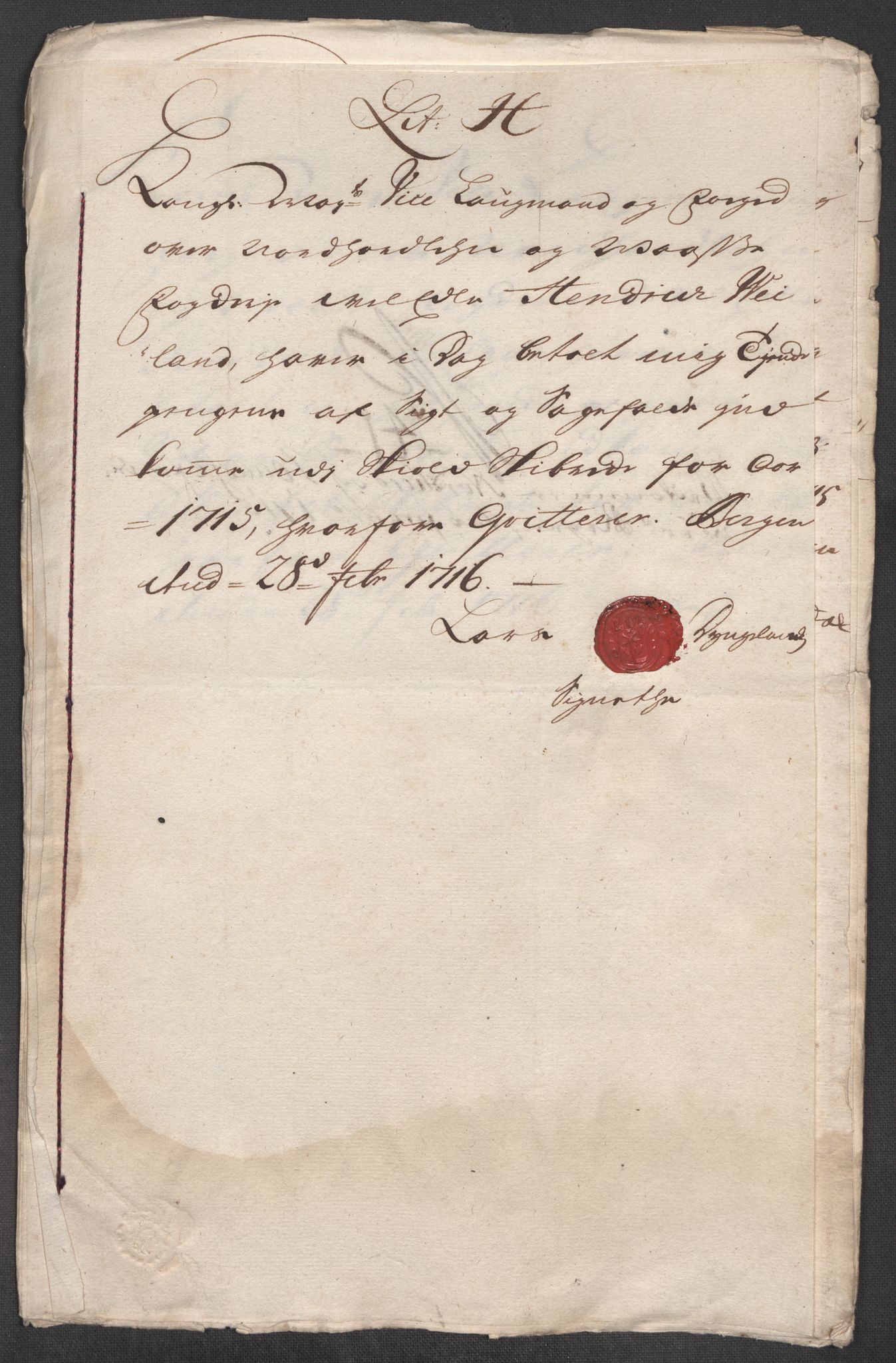 Rentekammeret inntil 1814, Reviderte regnskaper, Fogderegnskap, AV/RA-EA-4092/R51/L3198: Fogderegnskap Nordhordland og Voss, 1715, p. 187