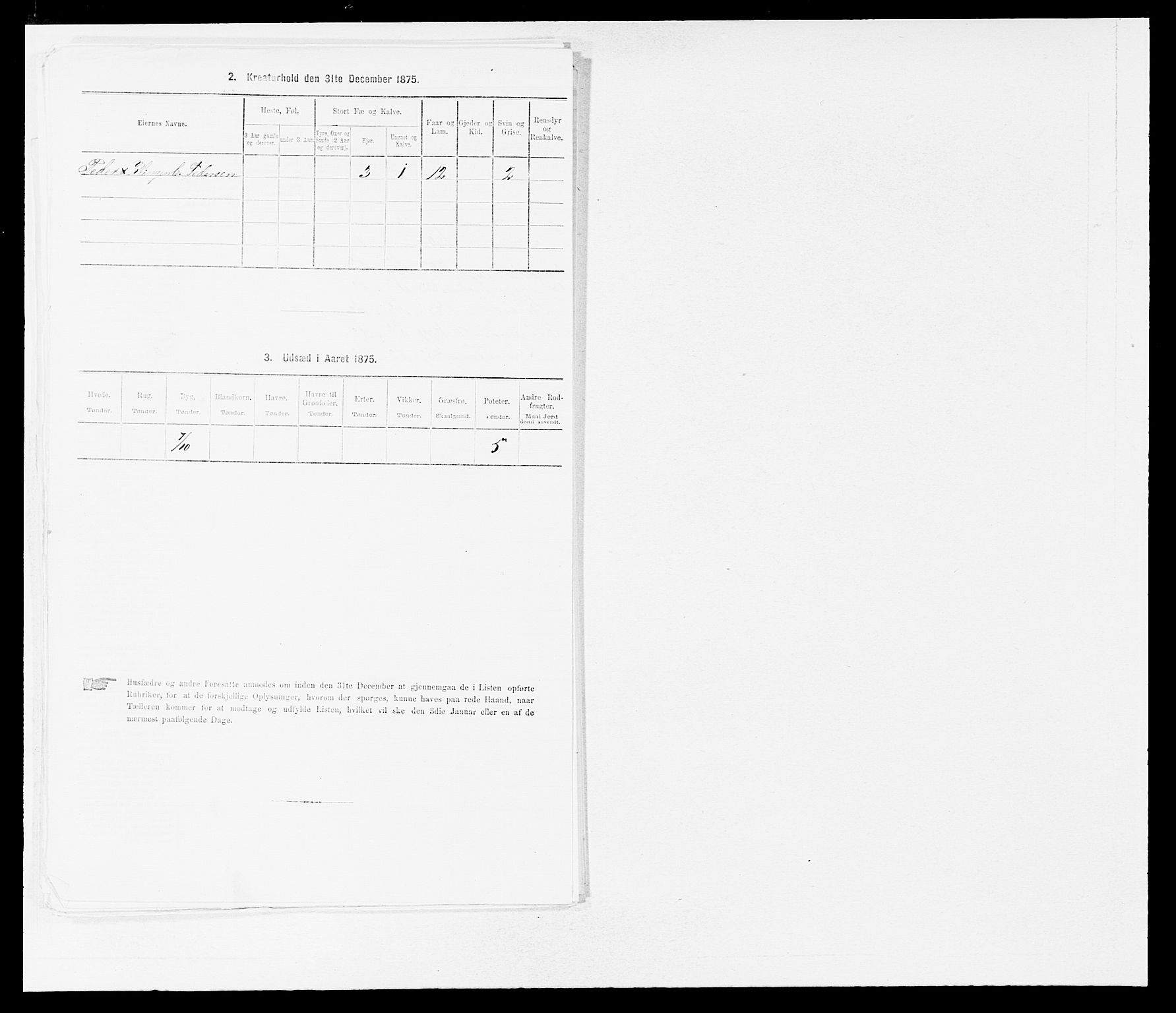 SAB, 1875 census for 1422P Lærdal, 1875, p. 139