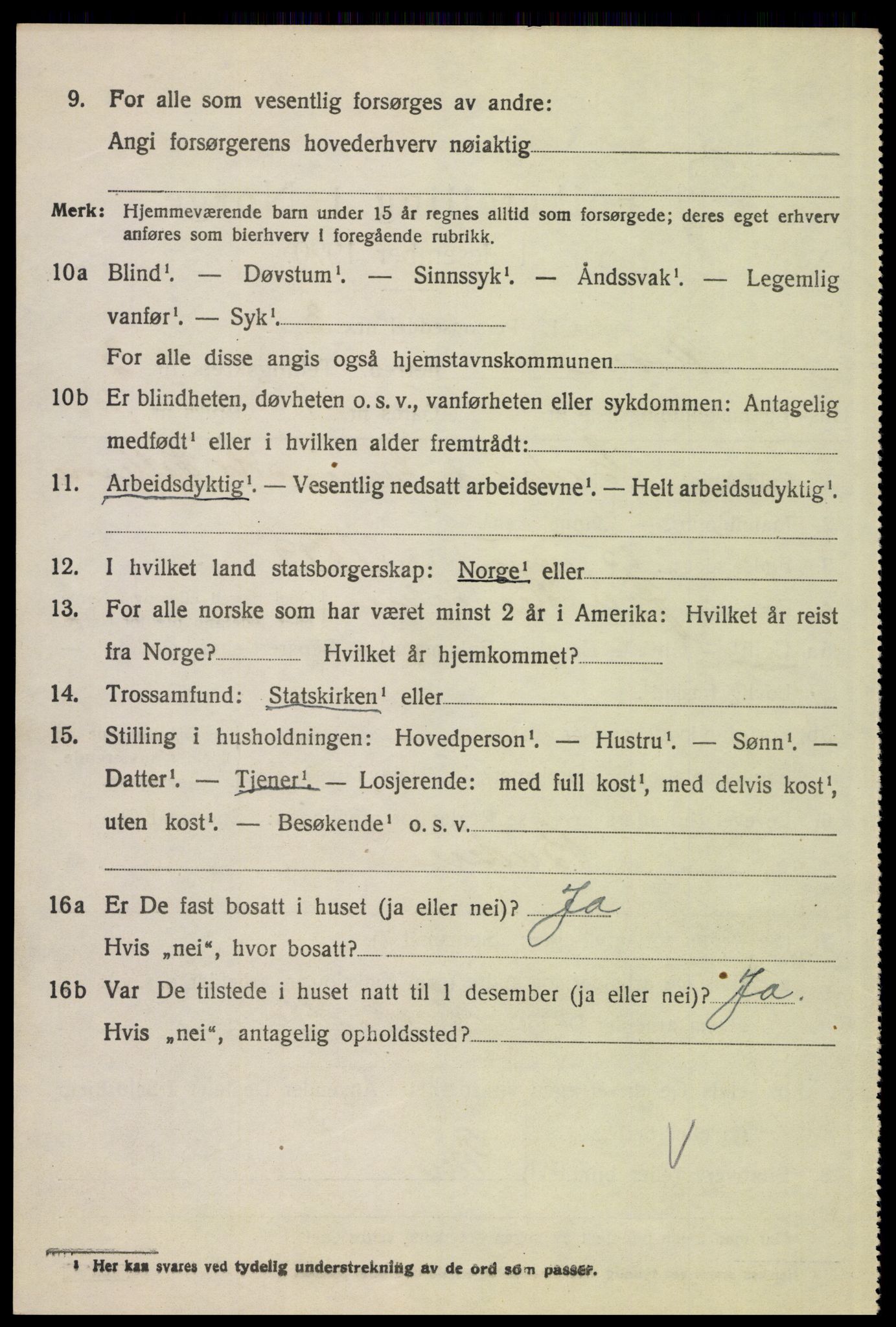SAH, 1920 census for Alvdal, 1920, p. 1943