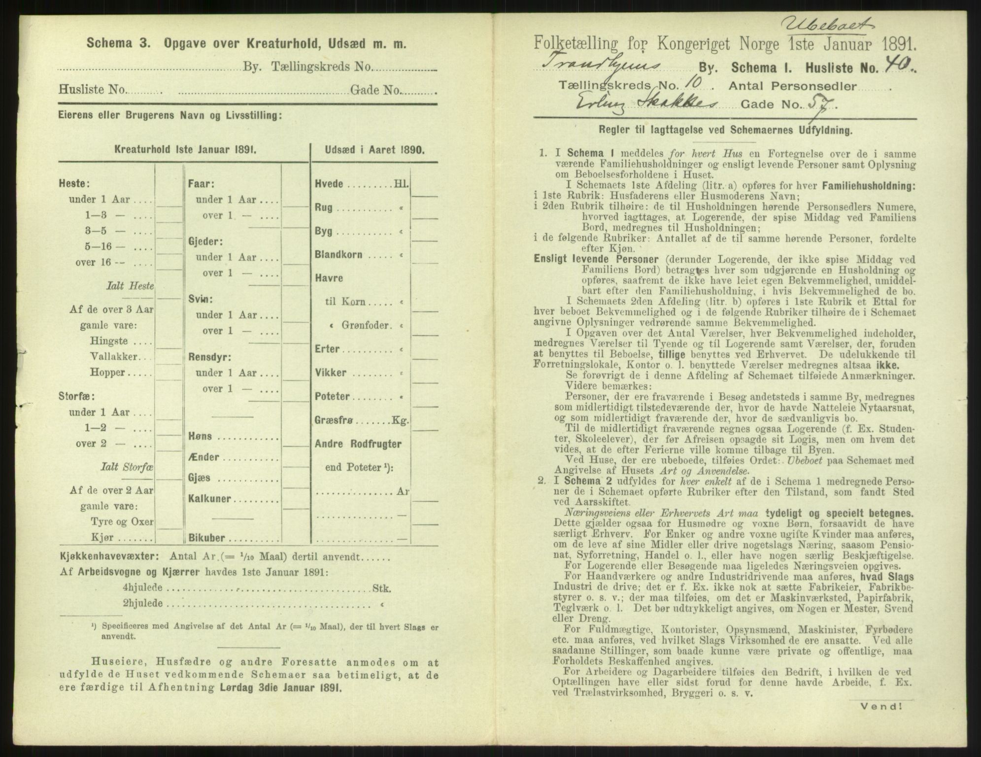 RA, 1891 census for 1601 Trondheim, 1891, p. 1232