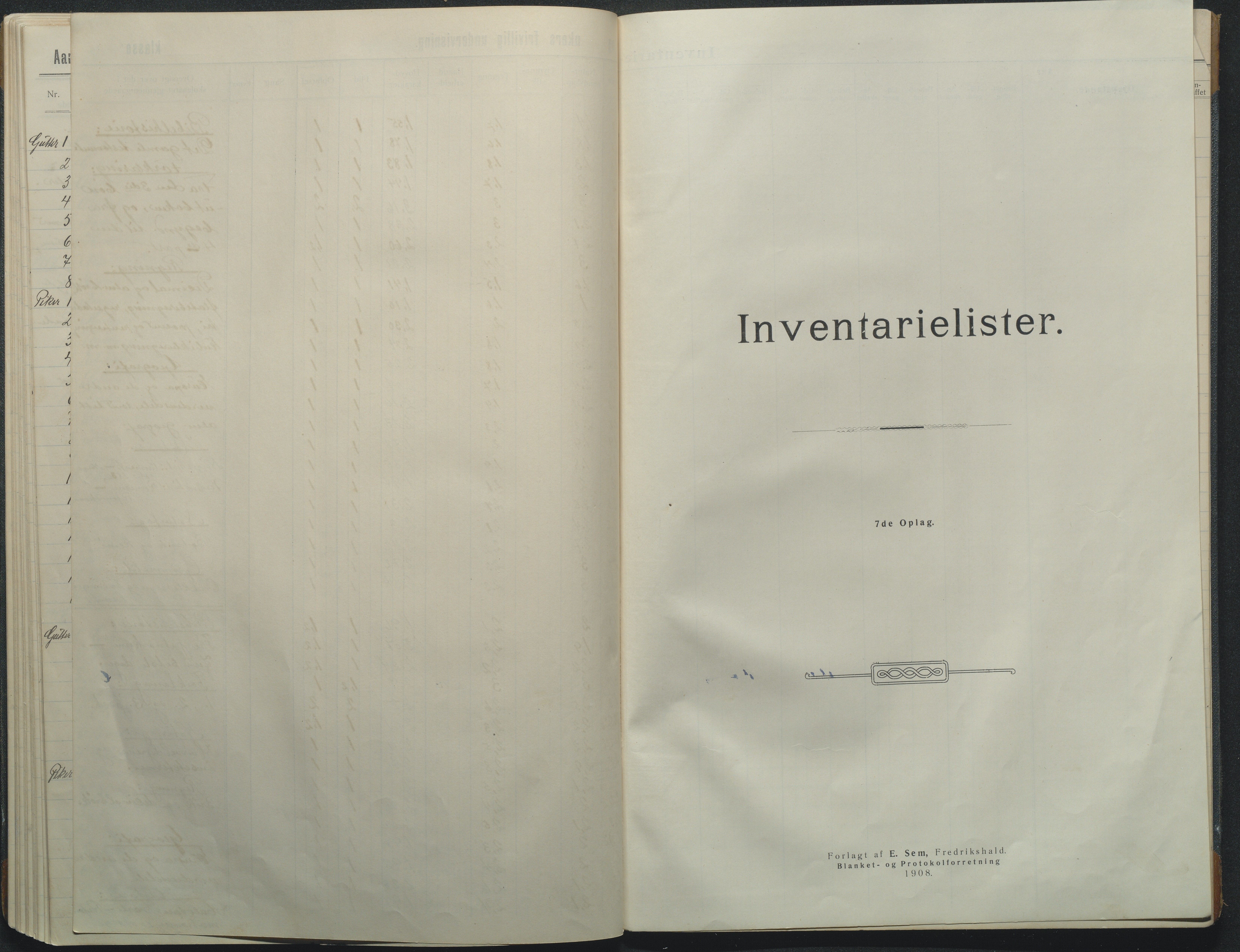 Flosta kommune, Strengereid Krets, AAKS/KA0916-550h/F01/L0003: Skoleprotokoll Strengereid skole, 1910-1917