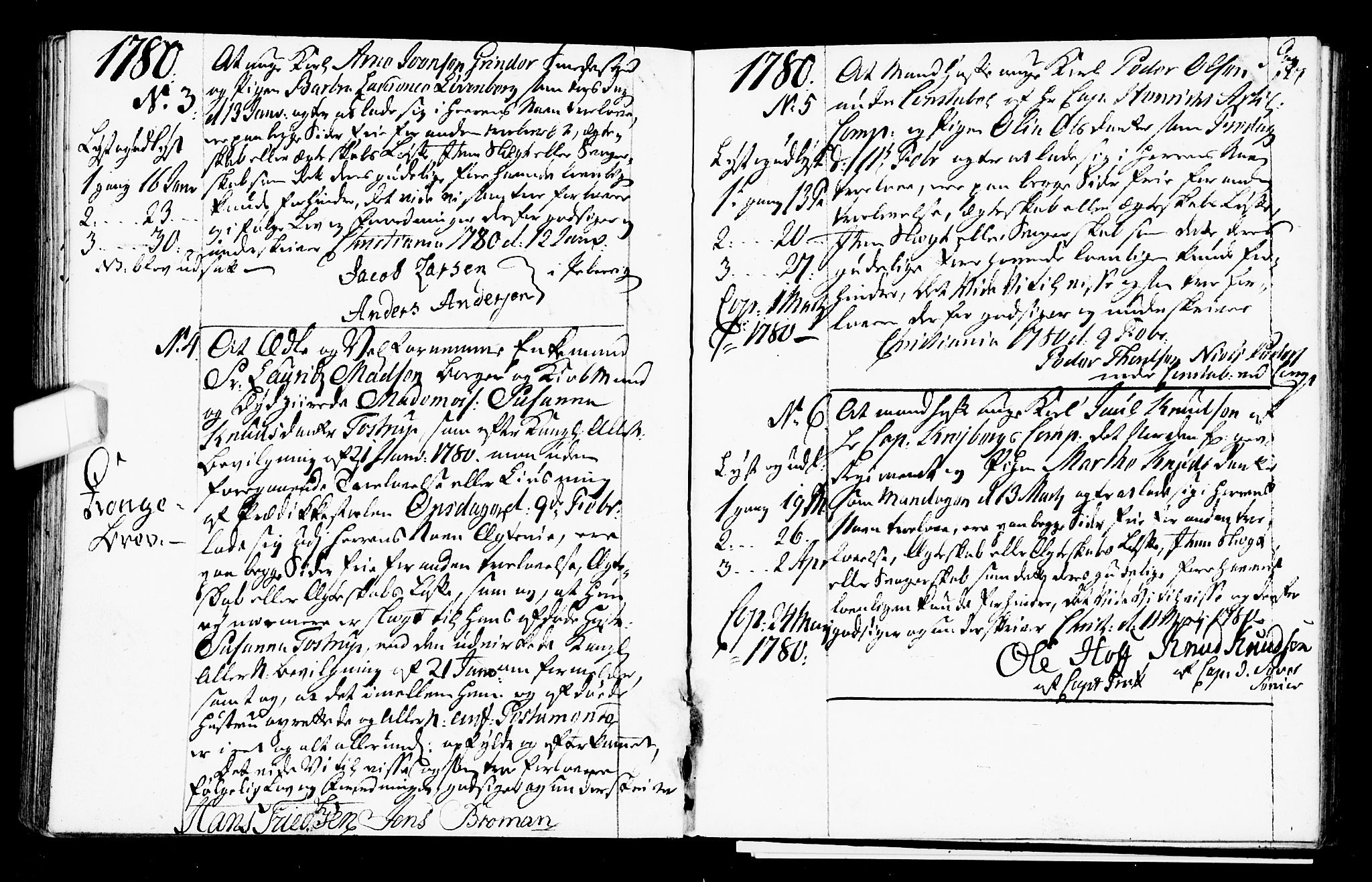 Oslo domkirke Kirkebøker, SAO/A-10752/L/La/L0009: Best man's statements no. 9, 1770-1784, p. 127