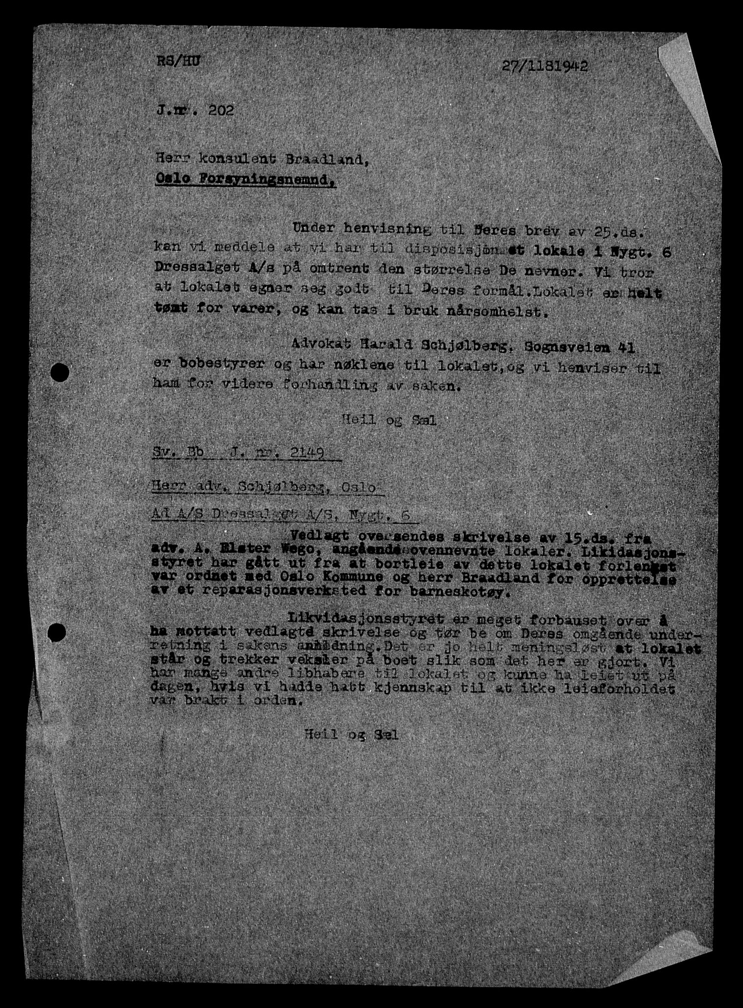 Justisdepartementet, Tilbakeføringskontoret for inndratte formuer, AV/RA-S-1564/H/Hc/Hcc/L0928: --, 1945-1947, p. 47
