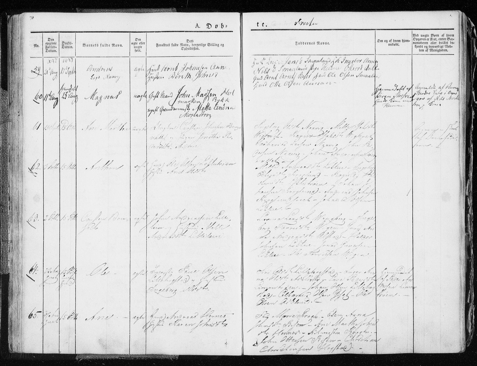 Ministerialprotokoller, klokkerbøker og fødselsregistre - Nord-Trøndelag, SAT/A-1458/713/L0114: Parish register (official) no. 713A05, 1827-1839, p. 70