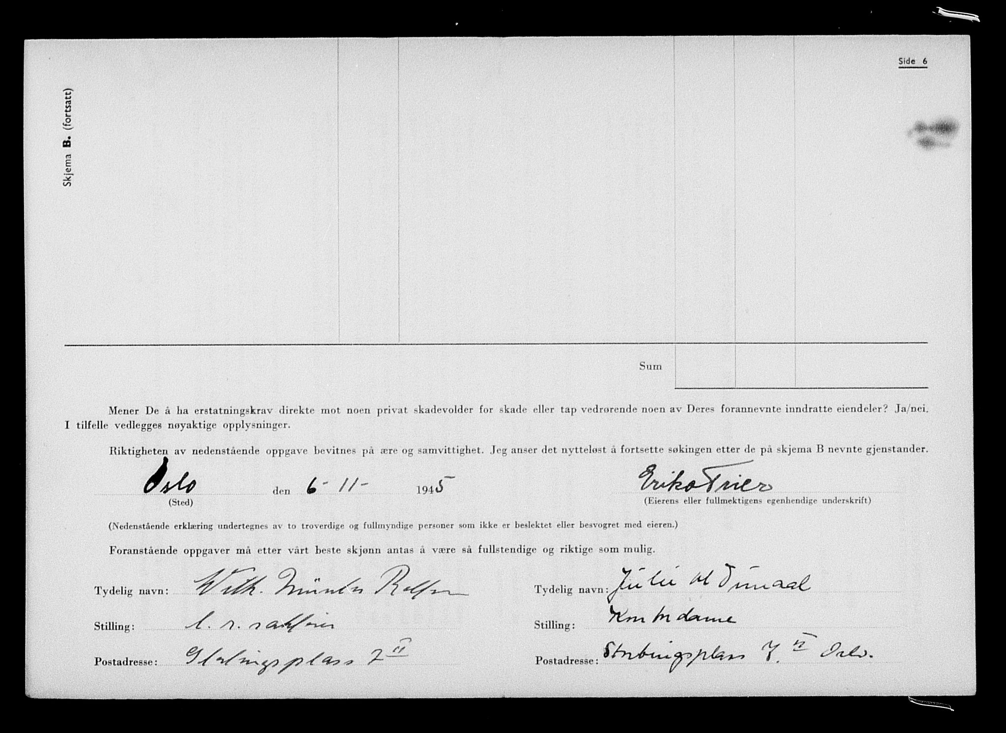 Justisdepartementet, Tilbakeføringskontoret for inndratte formuer, AV/RA-S-1564/H/Hc/Hcc/L0984: --, 1945-1947, p. 187