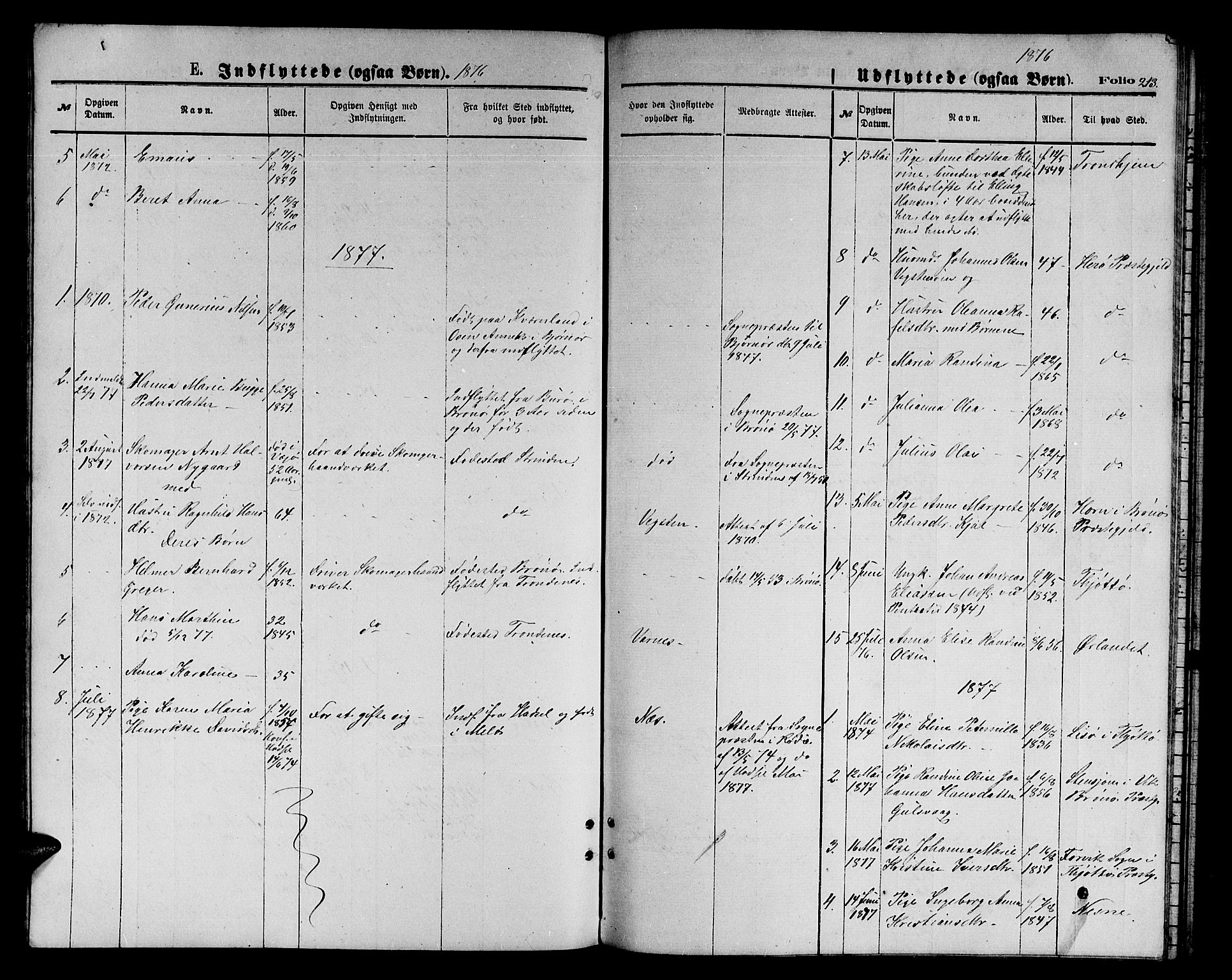 Ministerialprotokoller, klokkerbøker og fødselsregistre - Nordland, AV/SAT-A-1459/816/L0252: Parish register (copy) no. 816C02, 1871-1885, p. 213