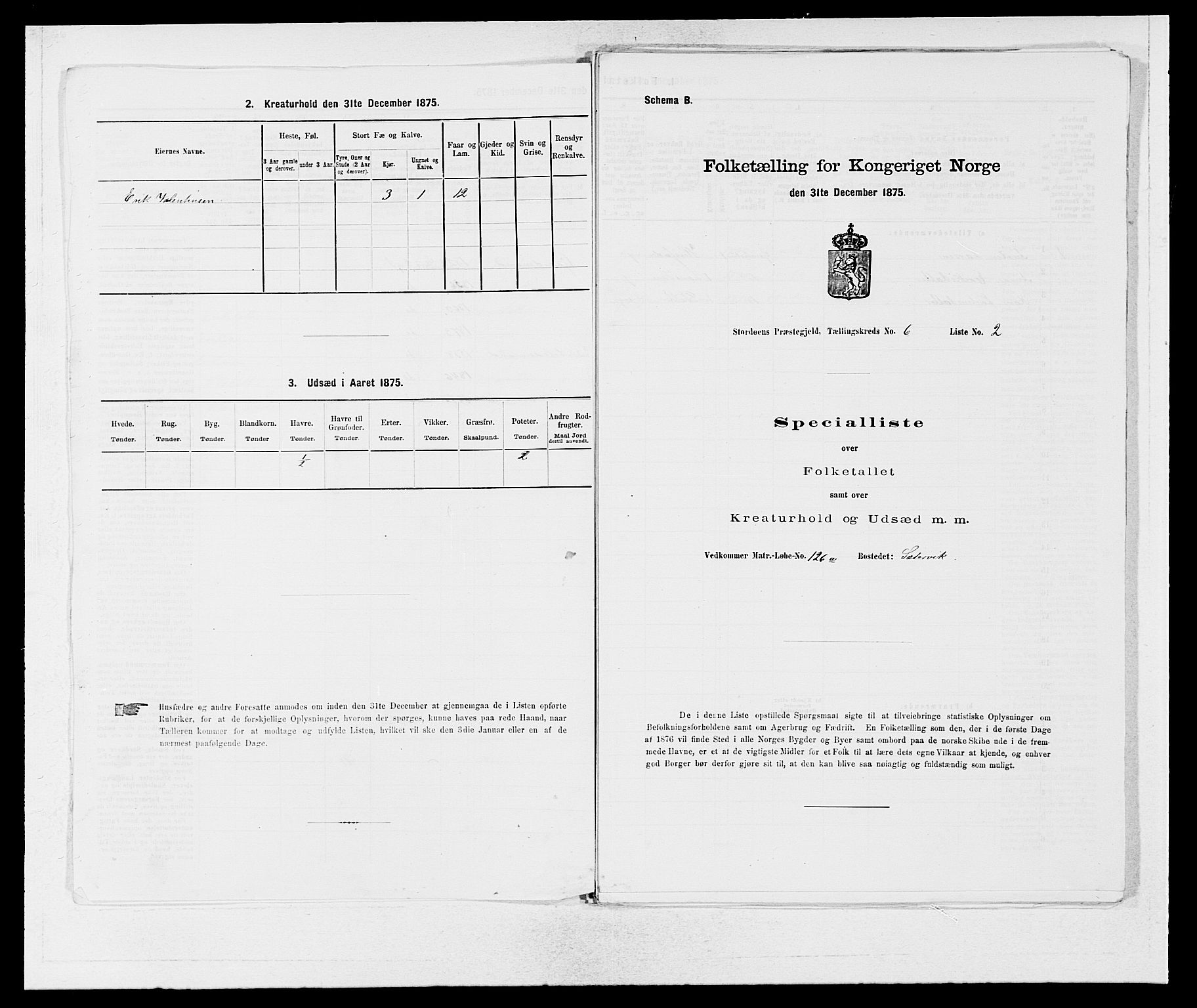 SAB, 1875 census for 1221P Stord, 1875, p. 541