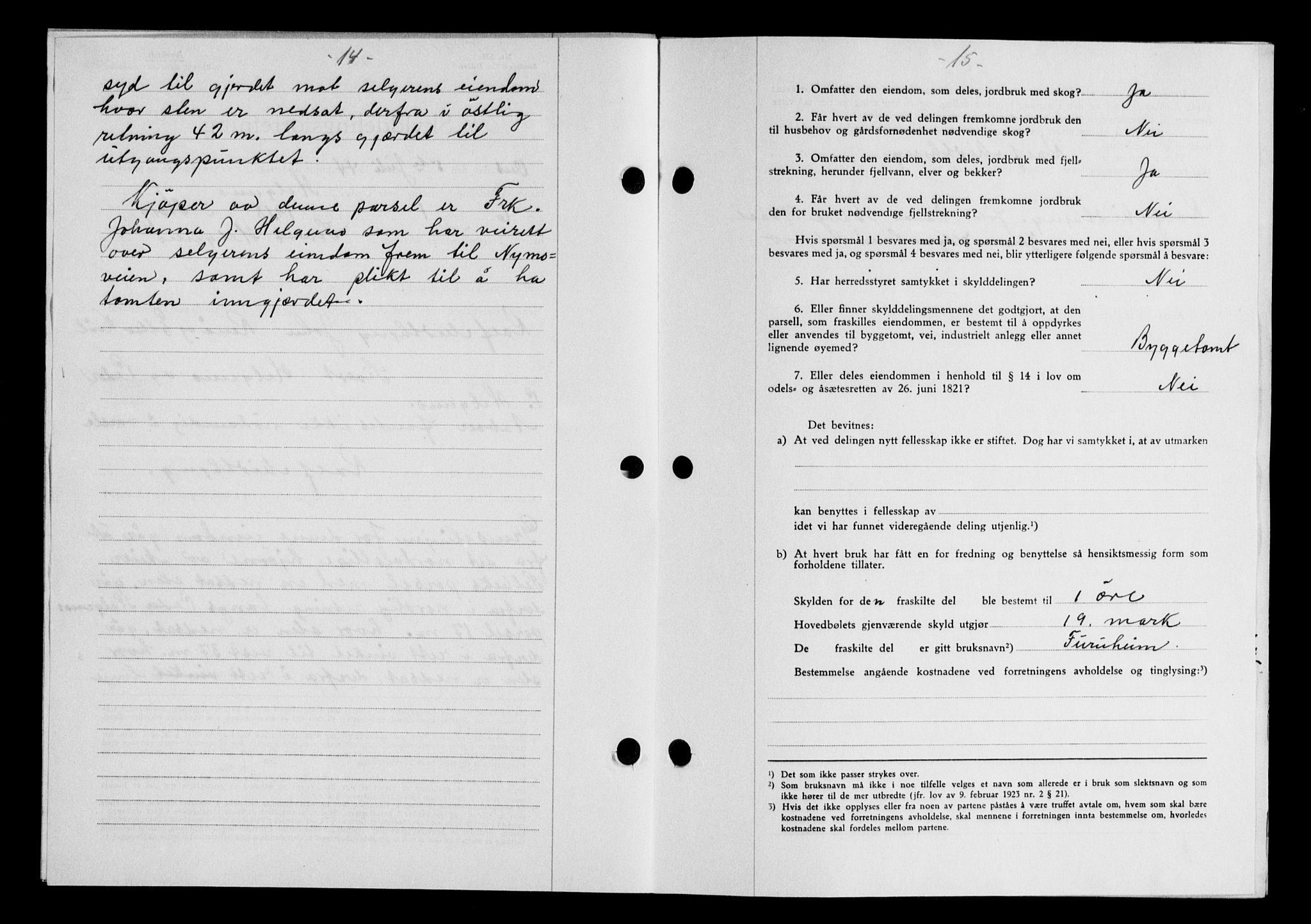 Gauldal sorenskriveri, SAT/A-0014/1/2/2C/L0058: Mortgage book no. 63, 1944-1945, Diary no: : 684/1944