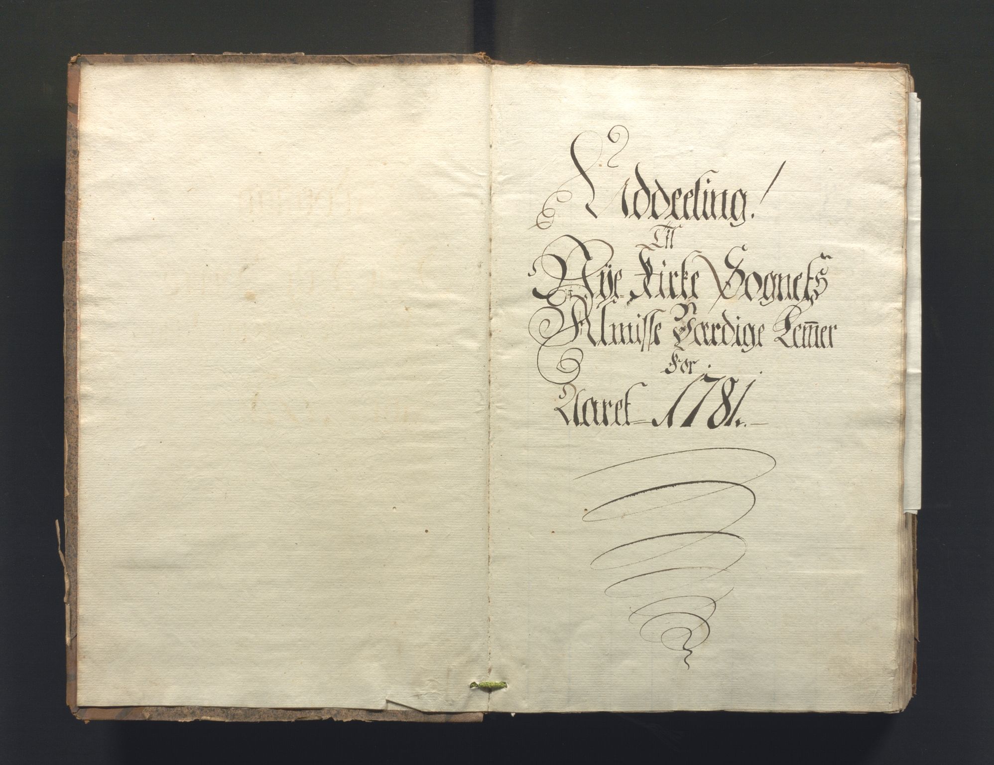 Overfattigkommisjonen i Bergen, AV/SAB-A-89001/F/L0006: Utdelingsbok for fattige i Nykirkesoknet, 1781-1785, p. 1a