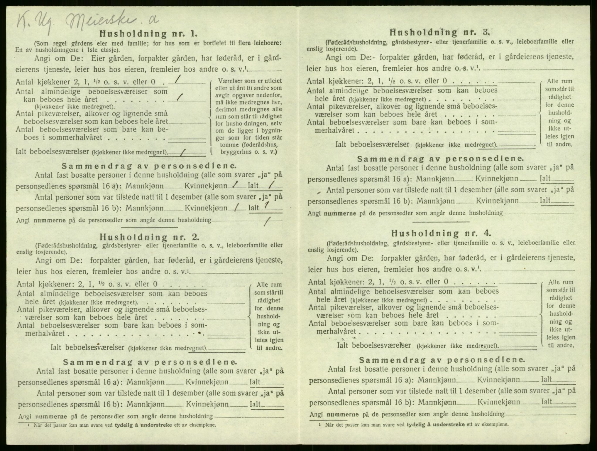 SAKO, 1920 census for Sem, 1920, p. 624