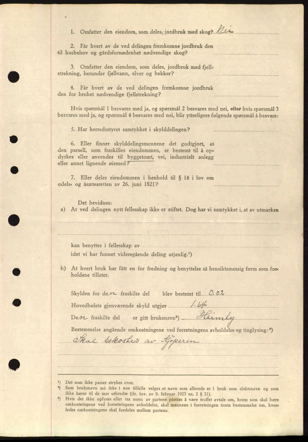 Nordre Sunnmøre sorenskriveri, AV/SAT-A-0006/1/2/2C/2Ca: Mortgage book no. A17, 1943-1944, Diary no: : 299/1944