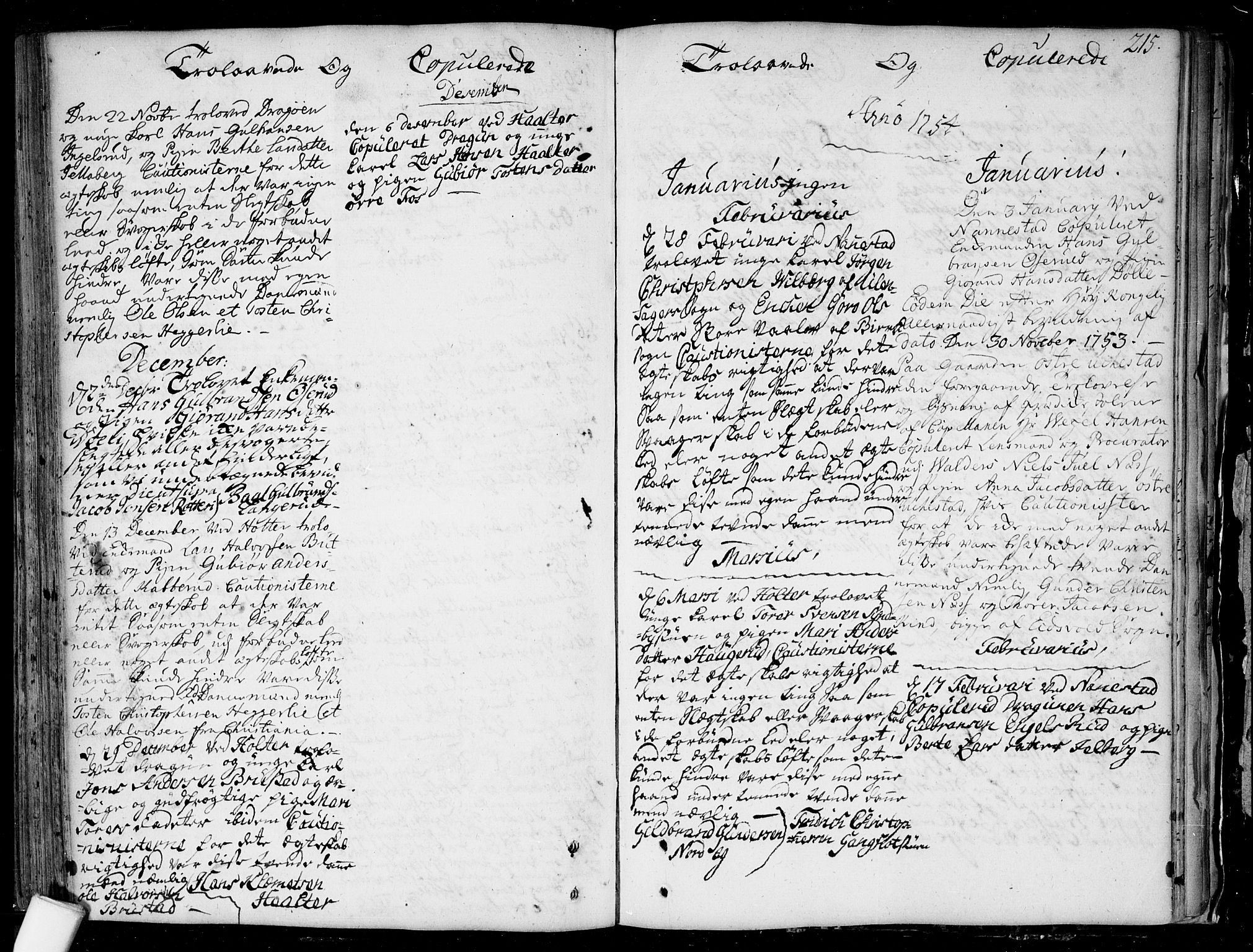 Nannestad prestekontor Kirkebøker, SAO/A-10414a/F/Fa/L0006: Parish register (official) no. I 6, 1739-1754, p. 215