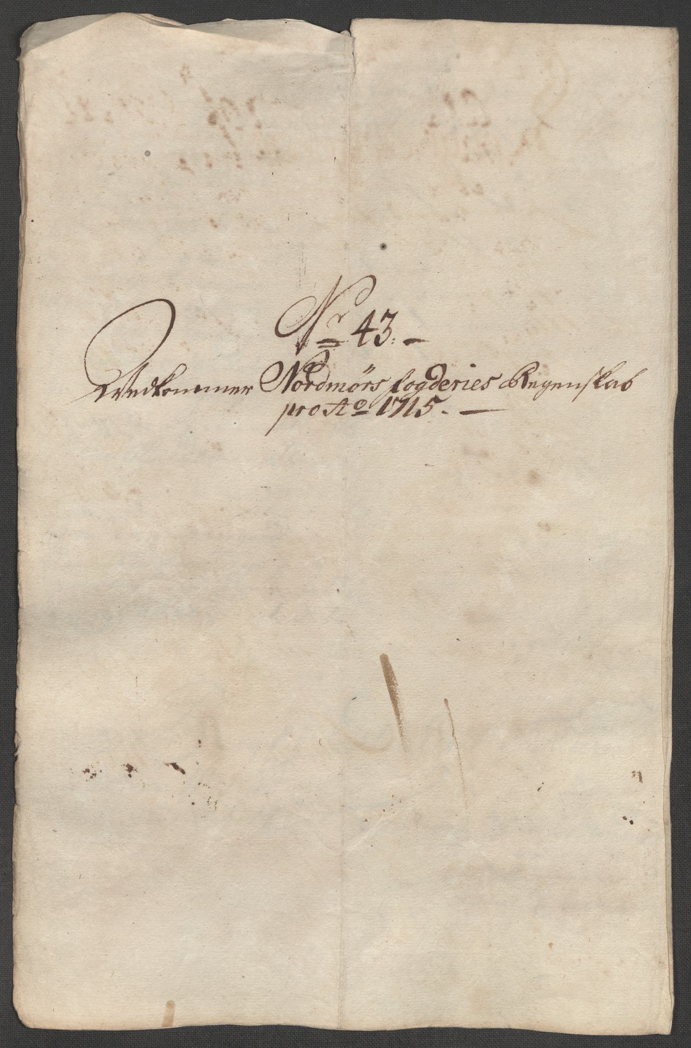 Rentekammeret inntil 1814, Reviderte regnskaper, Fogderegnskap, AV/RA-EA-4092/R56/L3748: Fogderegnskap Nordmøre, 1714-1715, p. 574