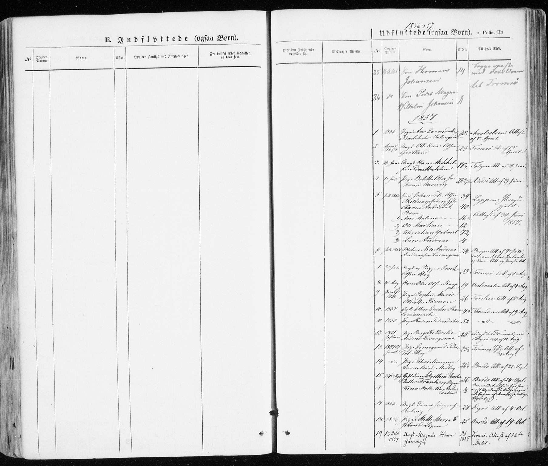 Ibestad sokneprestembete, SATØ/S-0077/H/Ha/Haa/L0008kirke: Parish register (official) no. 8, 1850-1859, p. 523