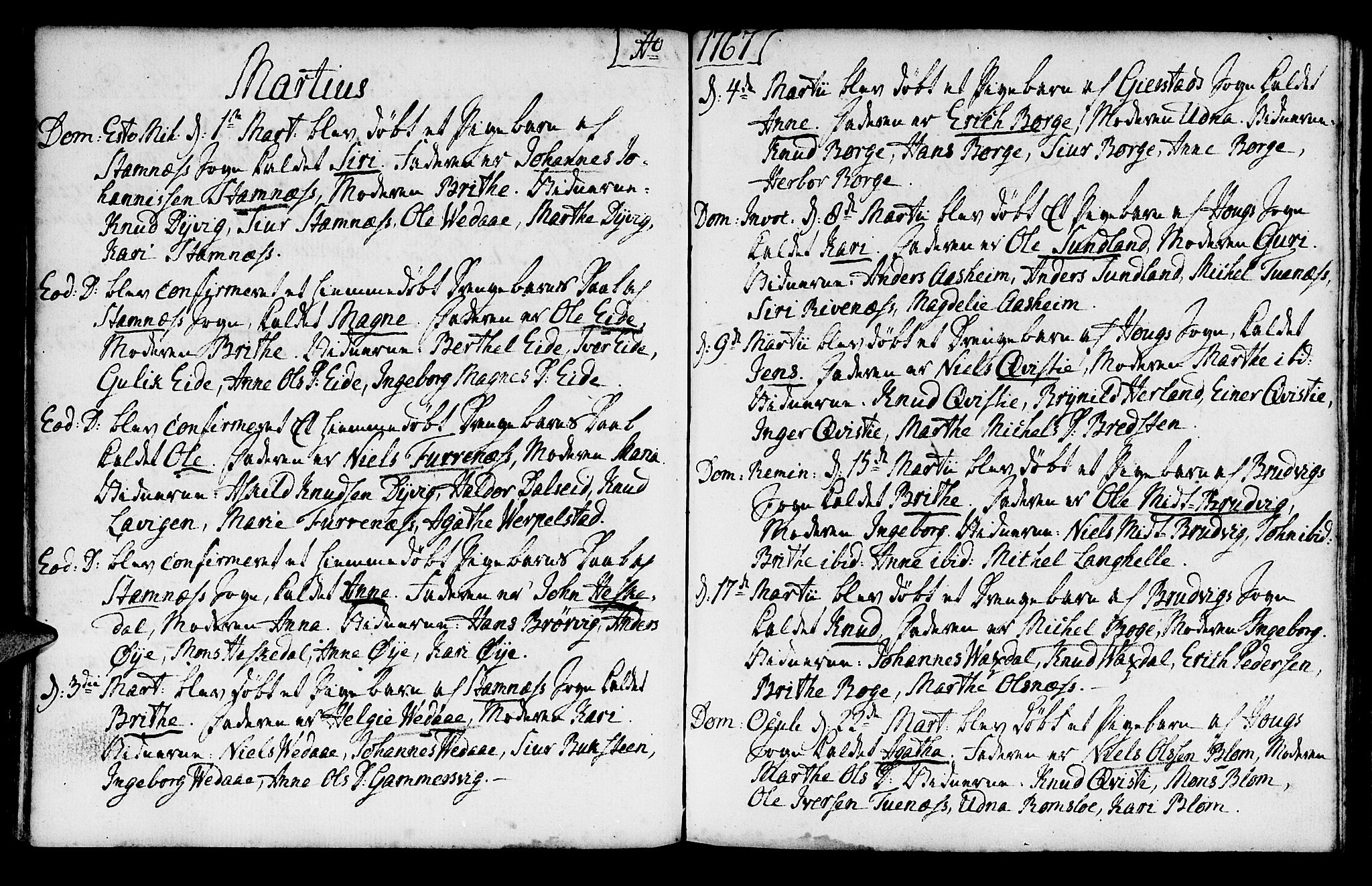 Haus sokneprestembete, AV/SAB-A-75601/H/Haa: Parish register (official) no. A 8, 1754-1769, p. 109