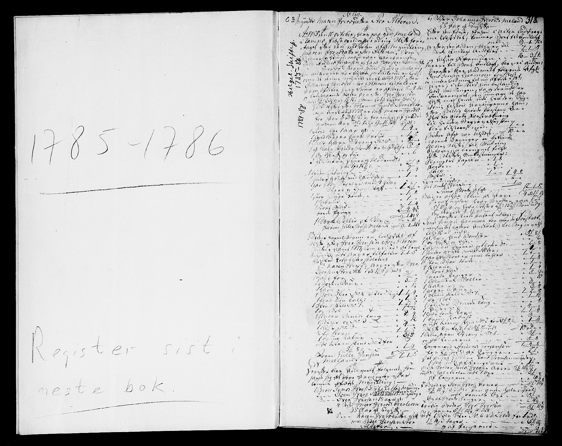 Helgeland sorenskriveri, AV/SAT-A-0004/3/3A/L0064: Skifteprotokoll 15B, 1785-1786, p. 318