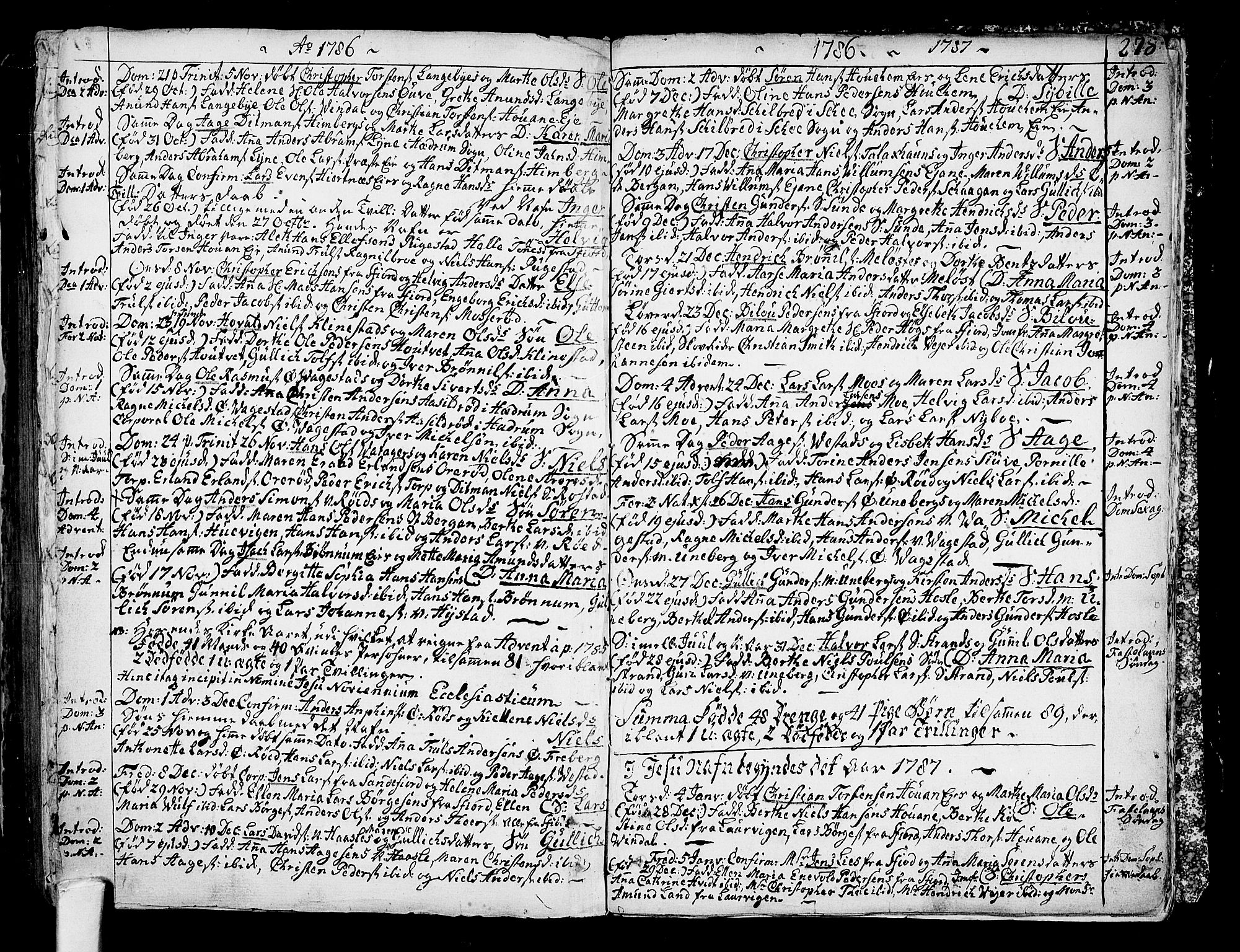 Sandar kirkebøker, SAKO/A-243/F/Fa/L0002: Parish register (official) no. 2, 1733-1788, p. 278