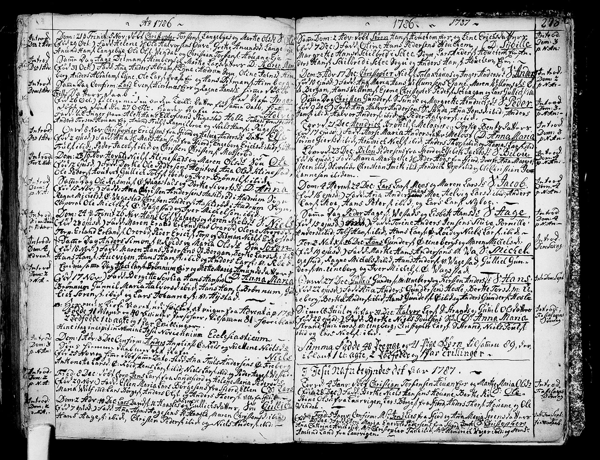 Sandar kirkebøker, AV/SAKO-A-243/F/Fa/L0002: Parish register (official) no. 2, 1733-1788, p. 278