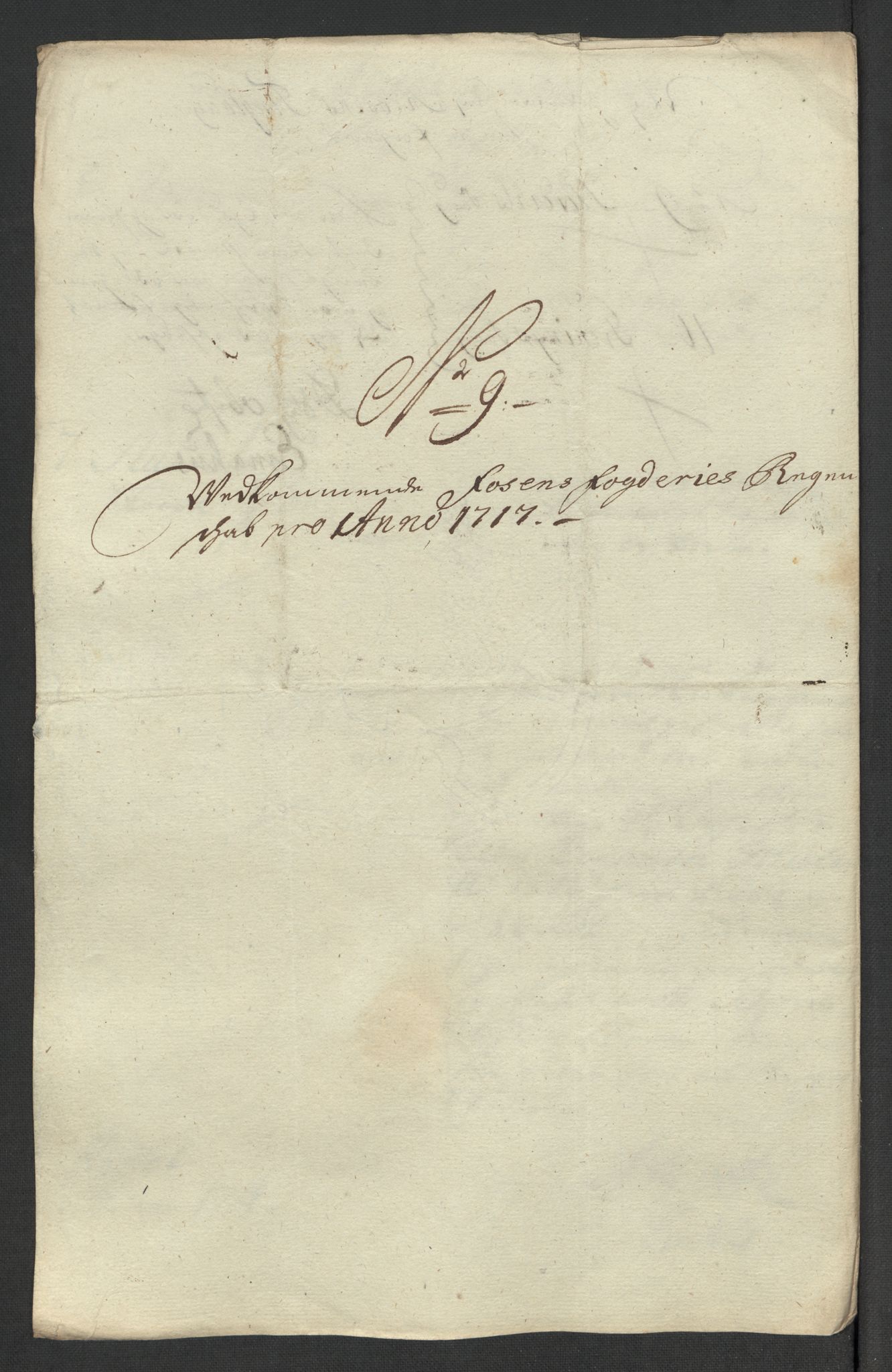 Rentekammeret inntil 1814, Reviderte regnskaper, Fogderegnskap, RA/EA-4092/R57/L3865: Fogderegnskap Fosen, 1717, p. 125