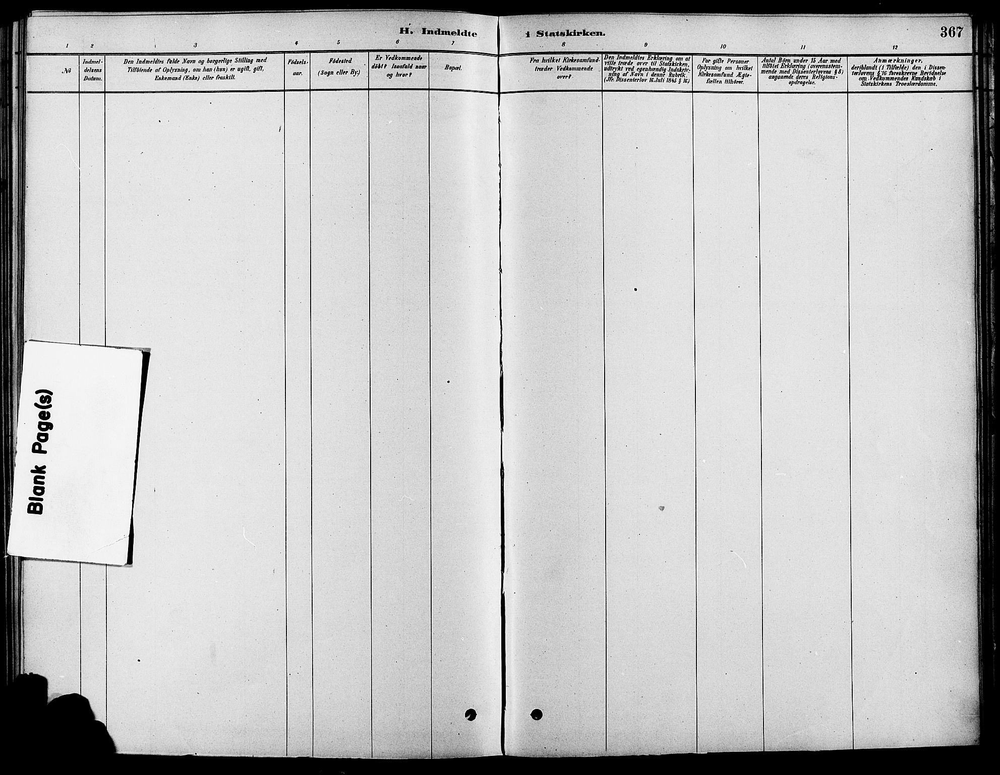 Fåberg prestekontor, SAH/PREST-086/H/Ha/Haa/L0008: Parish register (official) no. 8, 1879-1898, p. 367