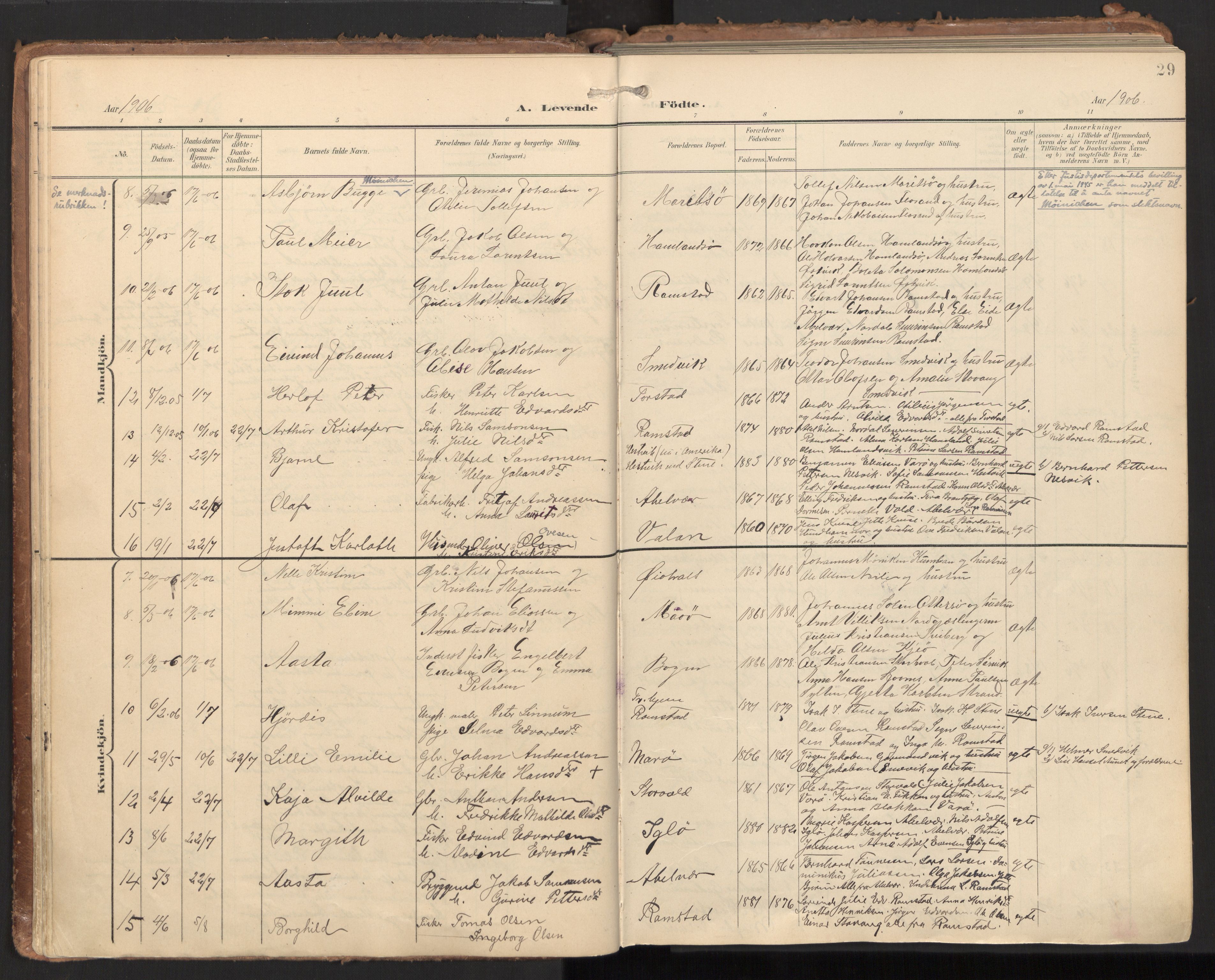 Ministerialprotokoller, klokkerbøker og fødselsregistre - Nord-Trøndelag, SAT/A-1458/784/L0677: Parish register (official) no. 784A12, 1900-1920, p. 29
