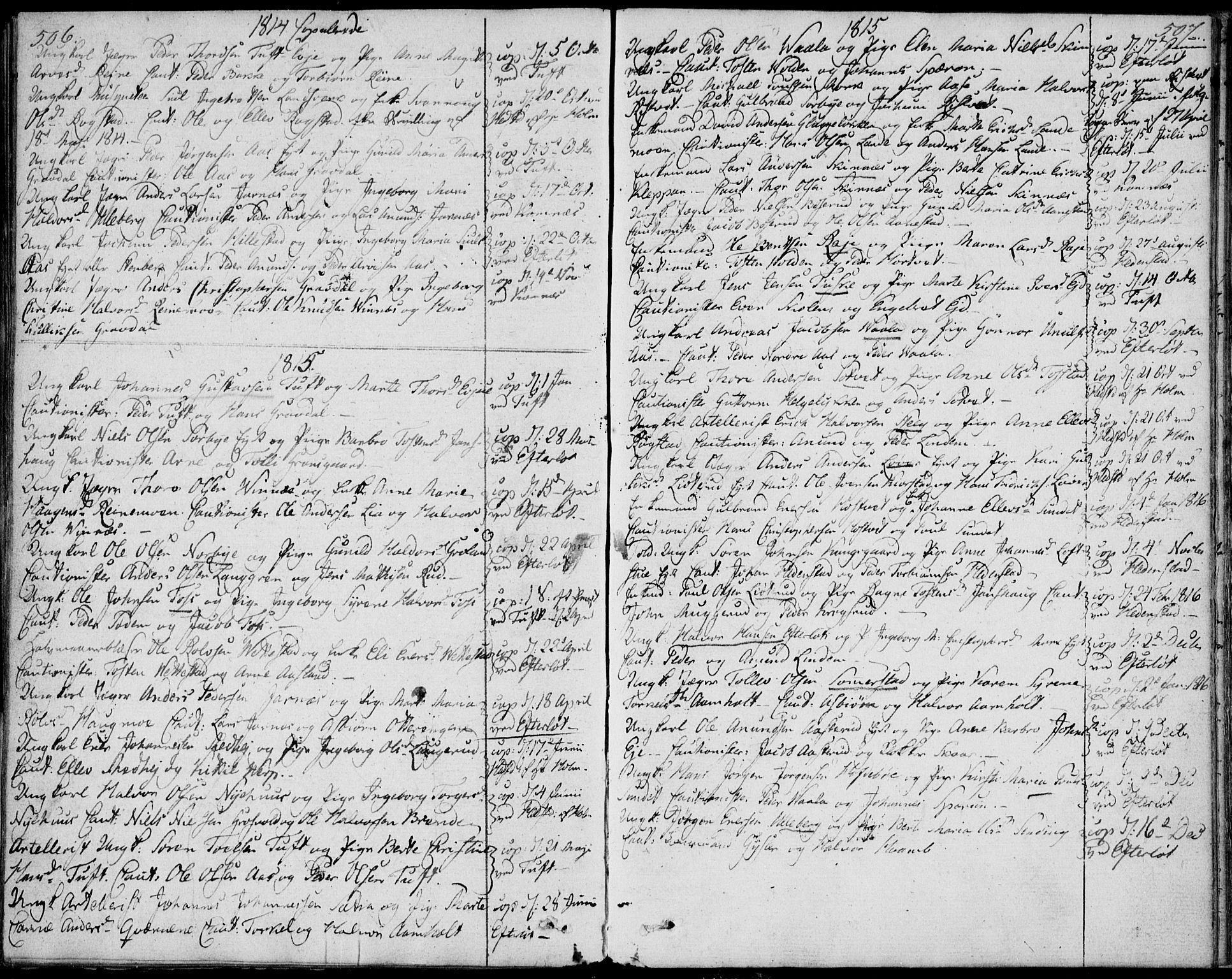 Sandsvær kirkebøker, SAKO/A-244/F/Fa/L0003: Parish register (official) no. I 3, 1809-1817, p. 506-507