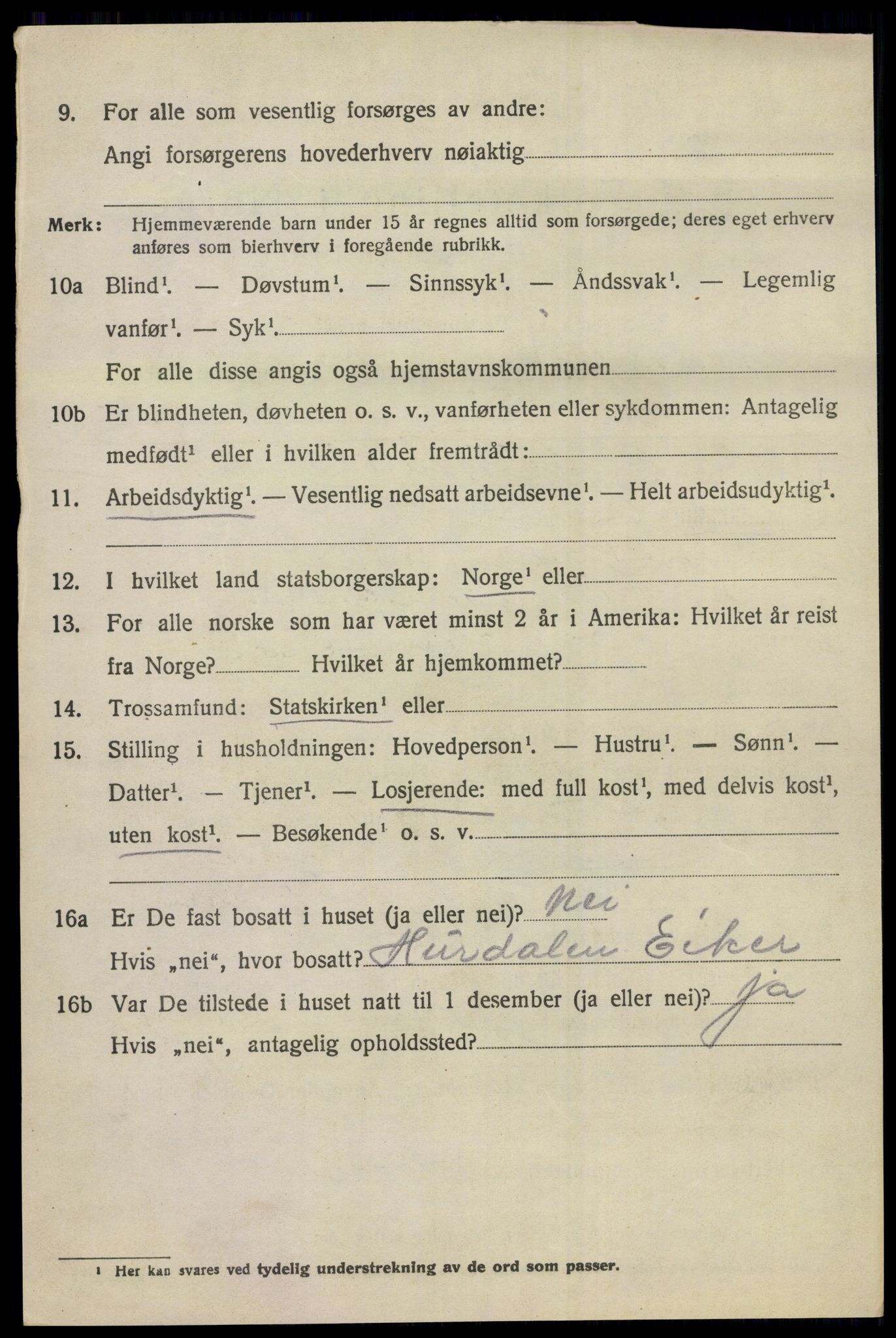 SAKO, 1920 census for Norderhov, 1920, p. 23151