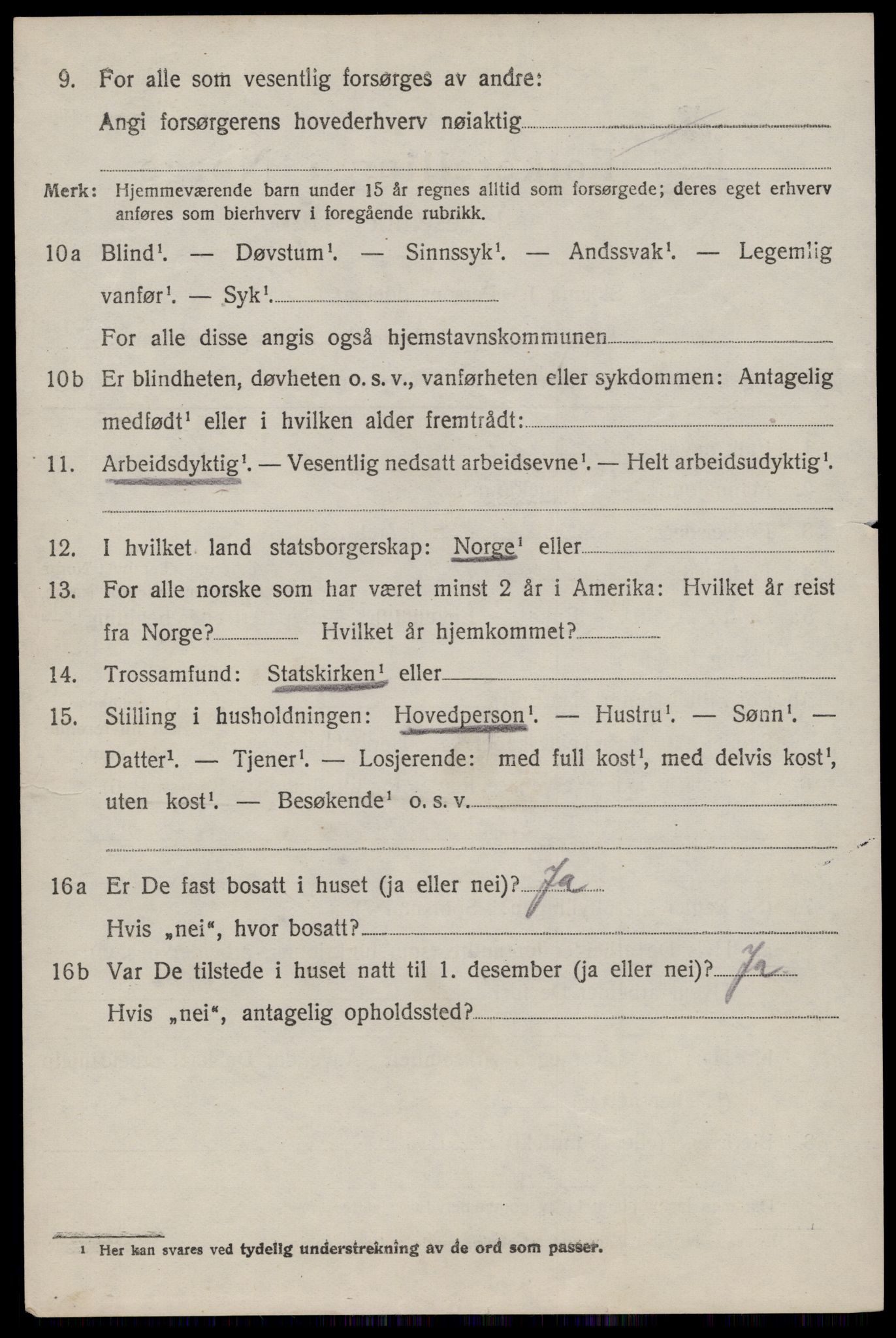 SAST, 1920 census for Hetland, 1920, p. 26496