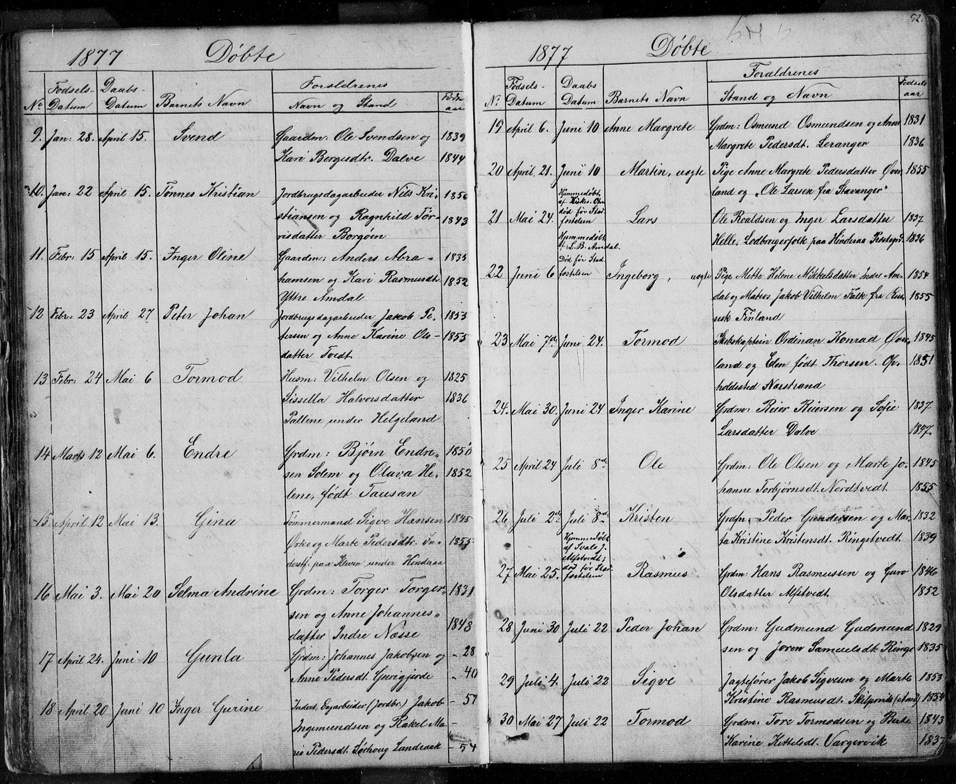 Nedstrand sokneprestkontor, SAST/A-101841/01/V: Parish register (copy) no. B 3, 1848-1933, p. 52