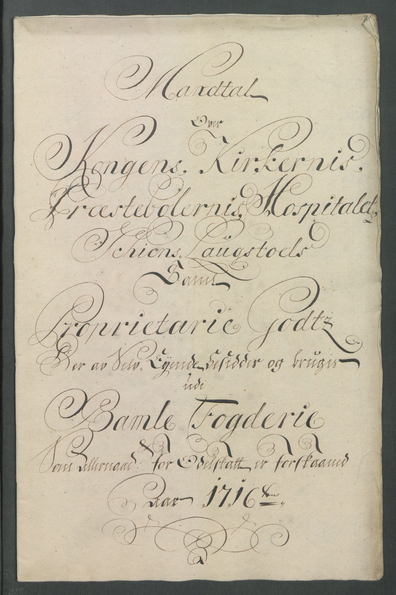 Rentekammeret inntil 1814, Reviderte regnskaper, Fogderegnskap, AV/RA-EA-4092/R36/L2128: Fogderegnskap Øvre og Nedre Telemark og Bamble, 1716, p. 364