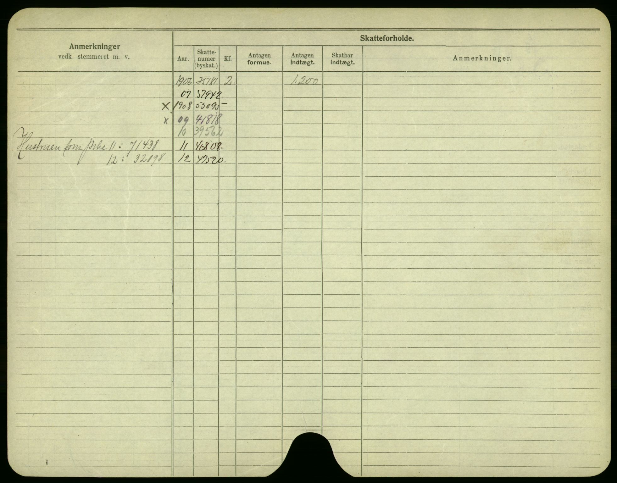 Oslo folkeregister, Registerkort, AV/SAO-A-11715/F/Fa/Fac/L0003: Menn, 1906-1914, p. 256b