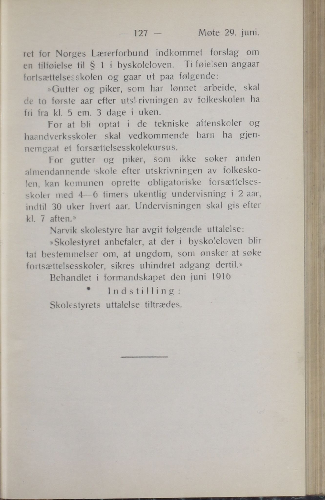 Narvik kommune. Formannskap , AIN/K-18050.150/A/Ab/L0006: Møtebok, 1916