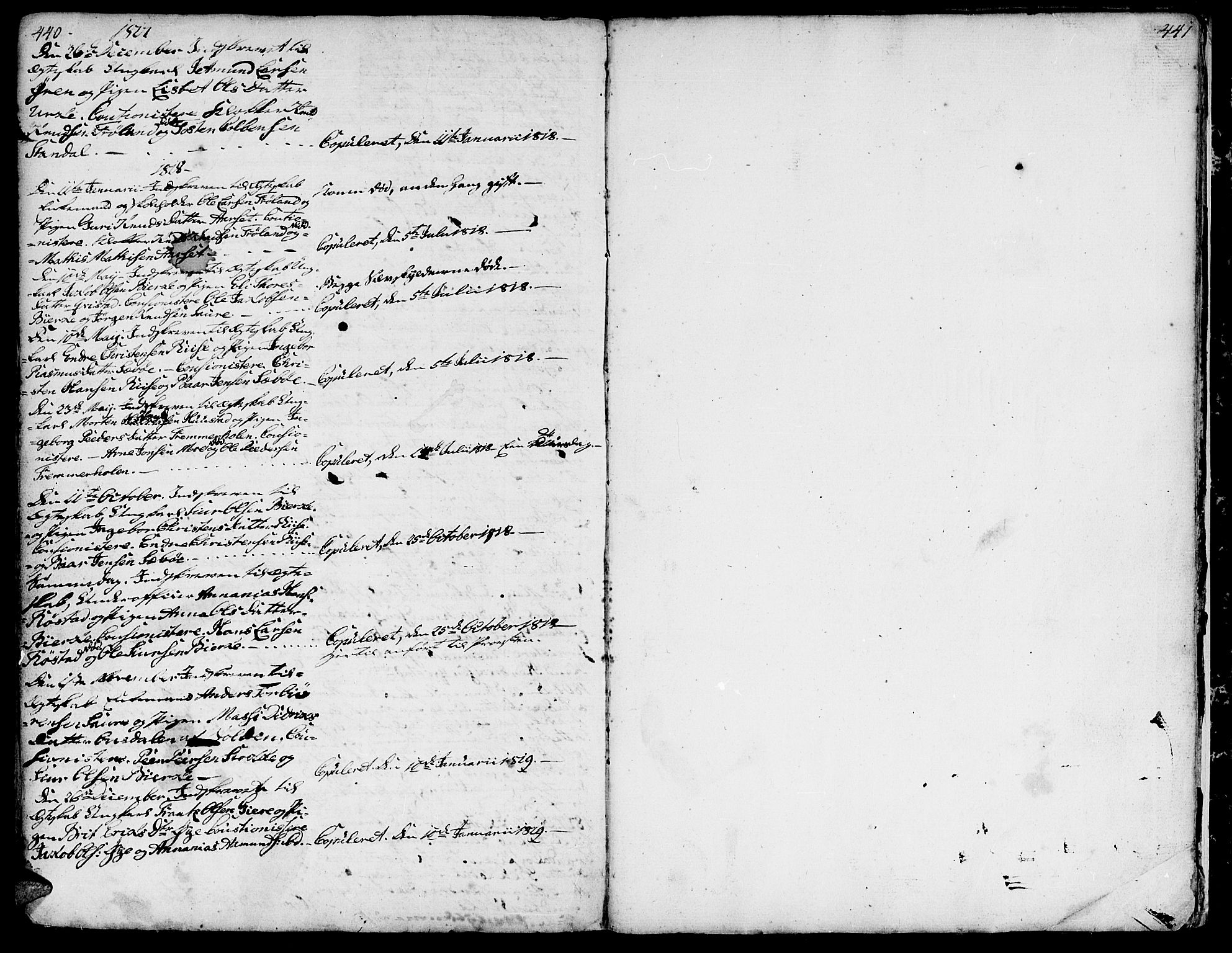 Ministerialprotokoller, klokkerbøker og fødselsregistre - Møre og Romsdal, AV/SAT-A-1454/515/L0206: Parish register (official) no. 515A02, 1765-1818, p. 440-441