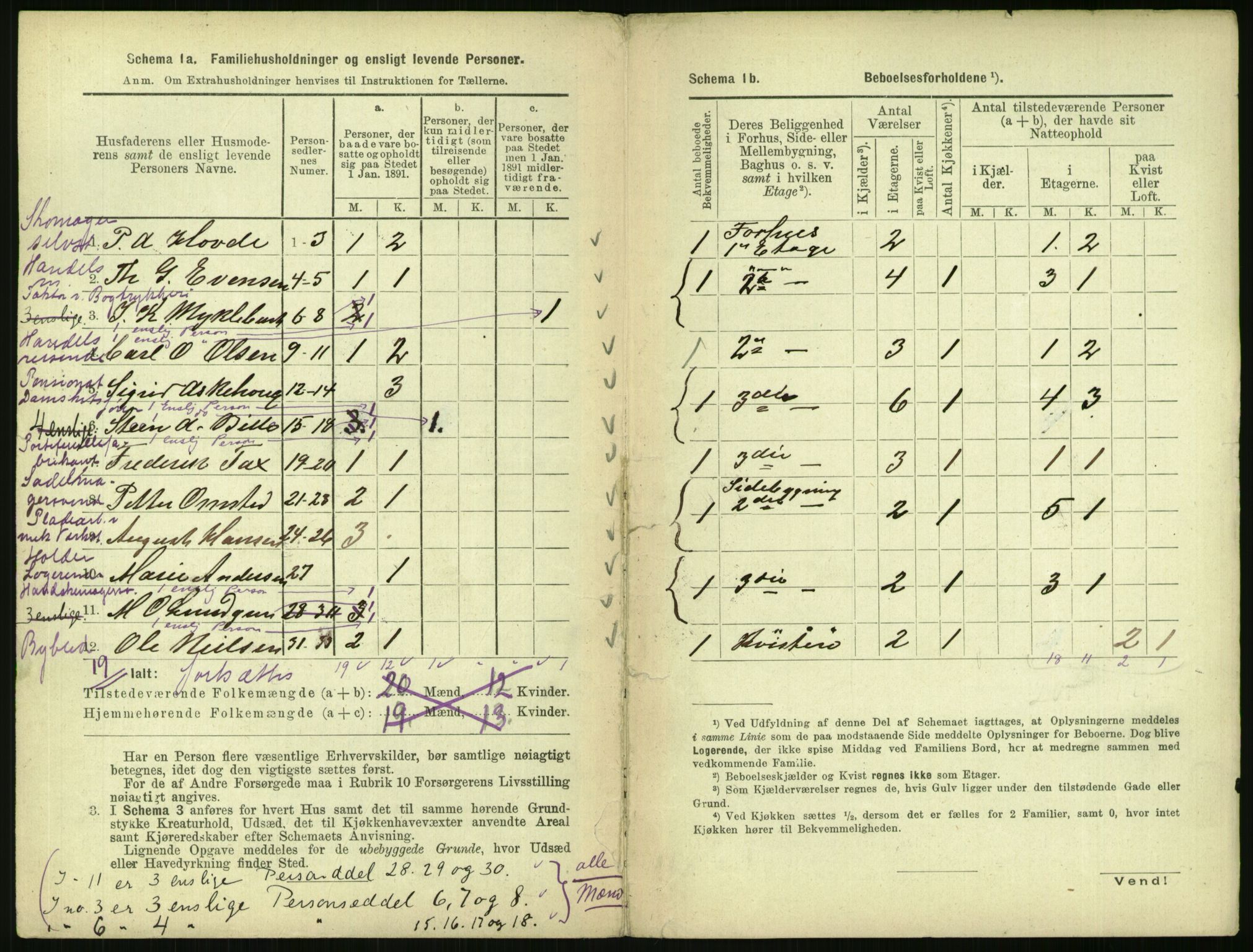 RA, 1891 census for 0301 Kristiania, 1891, p. 6822