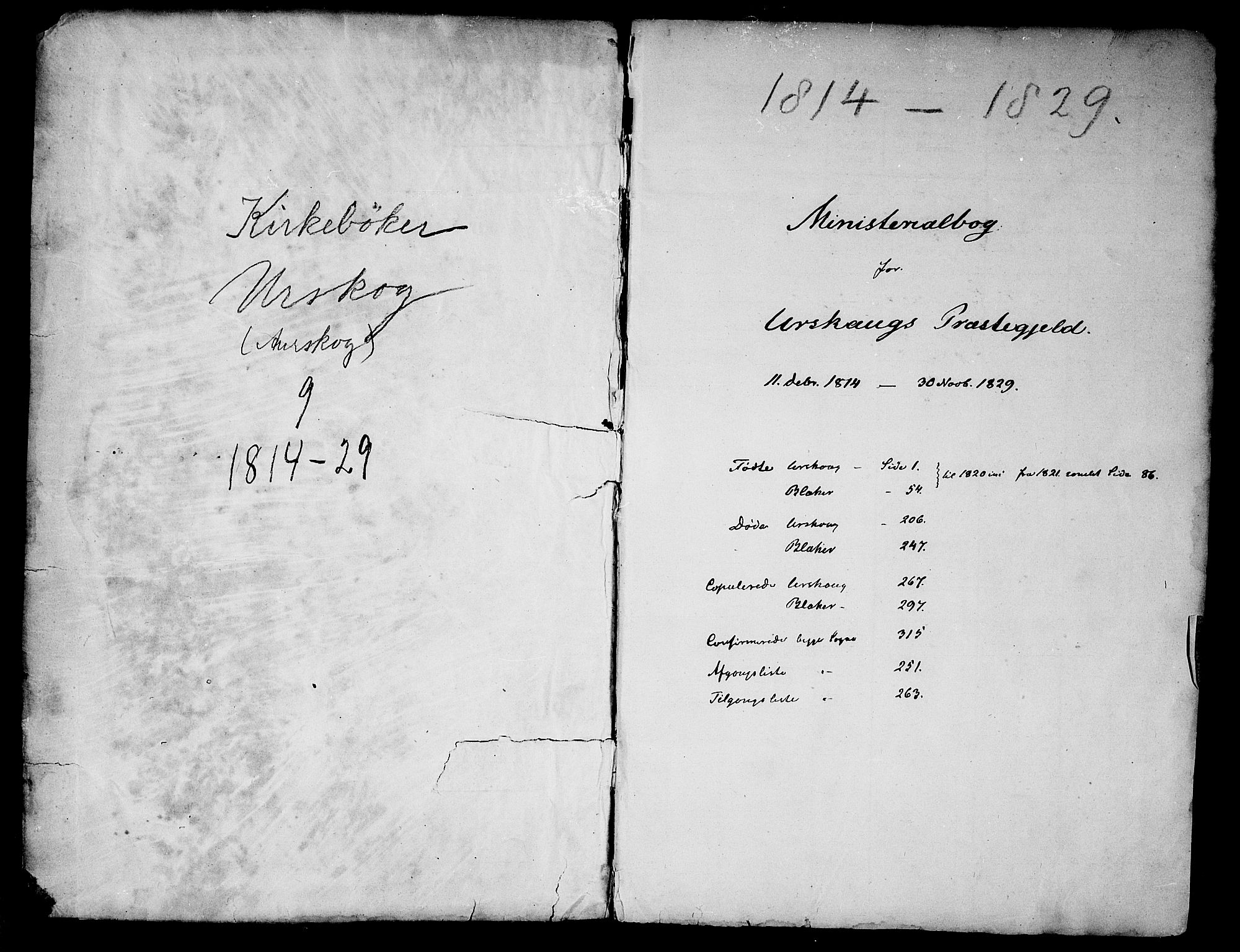 Aurskog prestekontor Kirkebøker, SAO/A-10304a/F/Fa/L0005: Parish register (official) no. I 5, 1814-1829