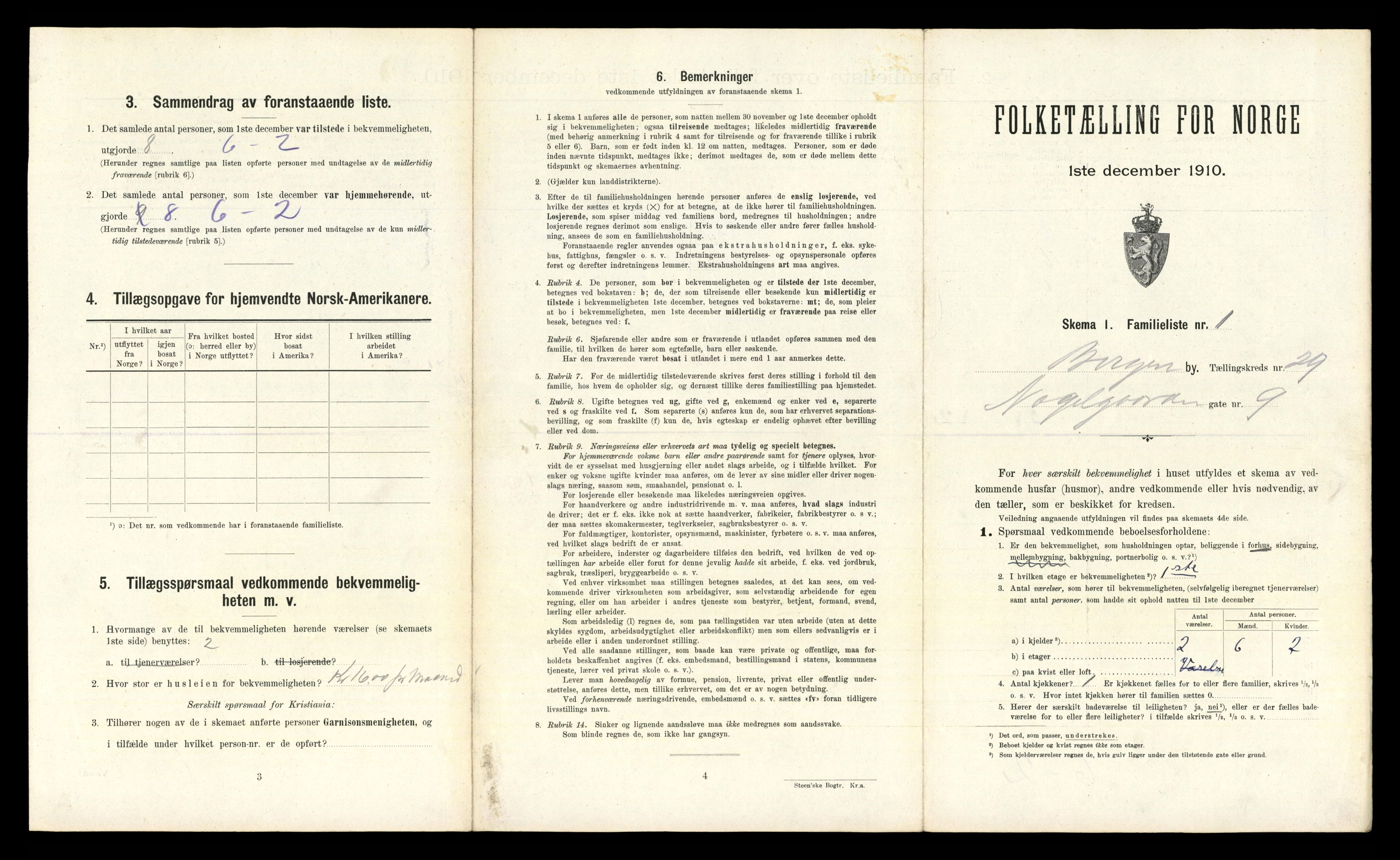 RA, 1910 census for Bergen, 1910, p. 9831