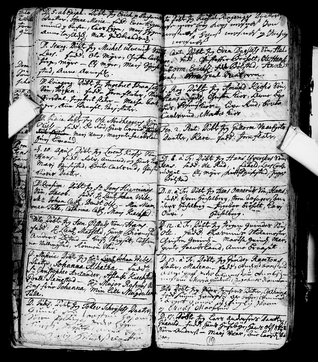 Røyken kirkebøker, SAKO/A-241/F/Fa/L0001: Parish register (official) no. 1, 1701-1730, p. 19