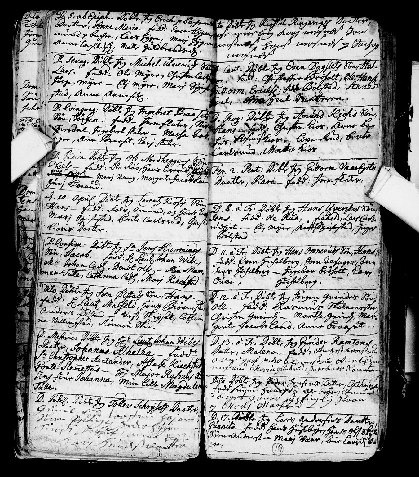 Røyken kirkebøker, AV/SAKO-A-241/F/Fa/L0001: Parish register (official) no. 1, 1701-1730, p. 19