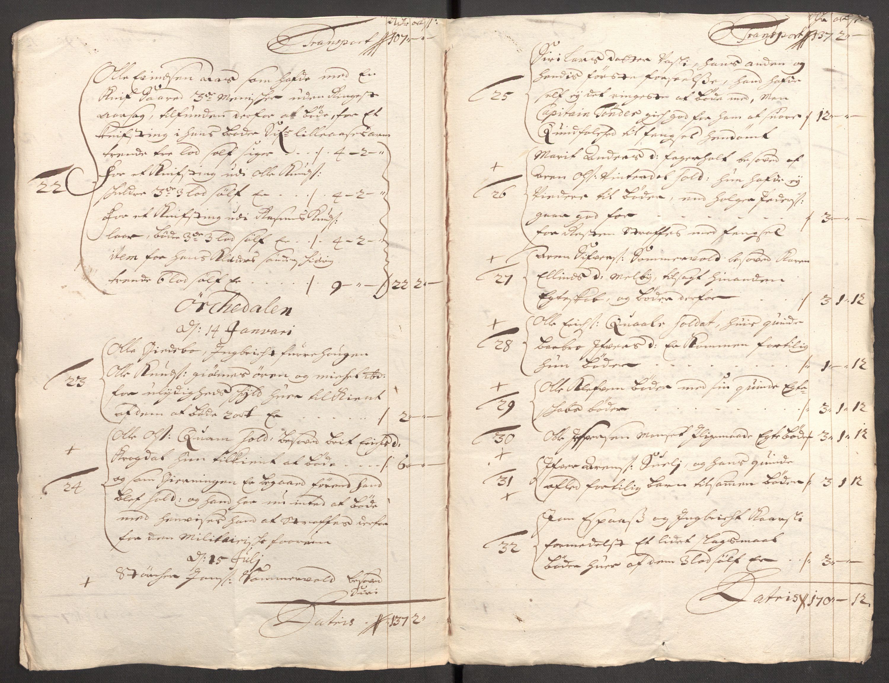 Rentekammeret inntil 1814, Reviderte regnskaper, Fogderegnskap, AV/RA-EA-4092/R60/L3951: Fogderegnskap Orkdal og Gauldal, 1701, p. 148