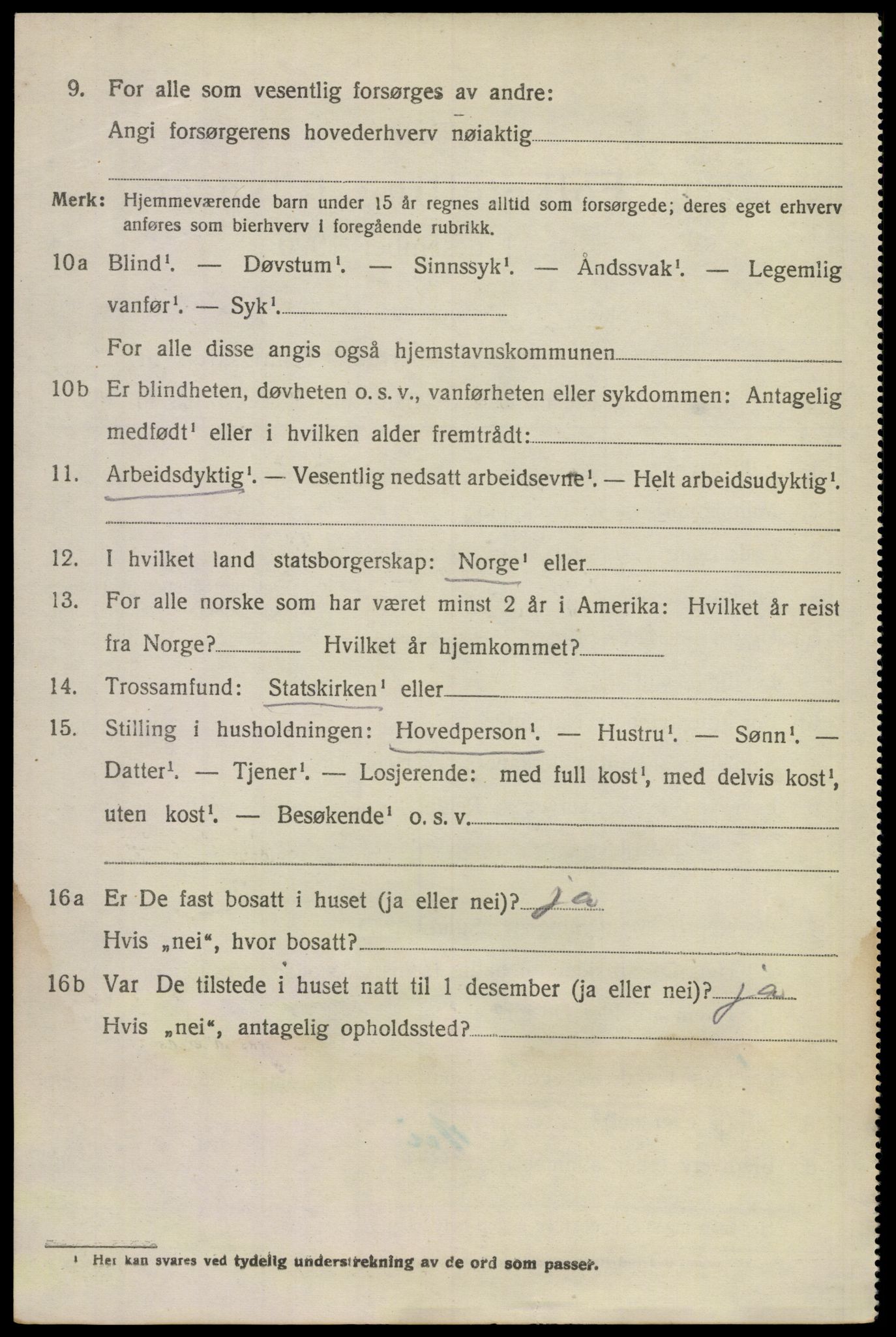 SAKO, 1920 census for Sem, 1920, p. 3558