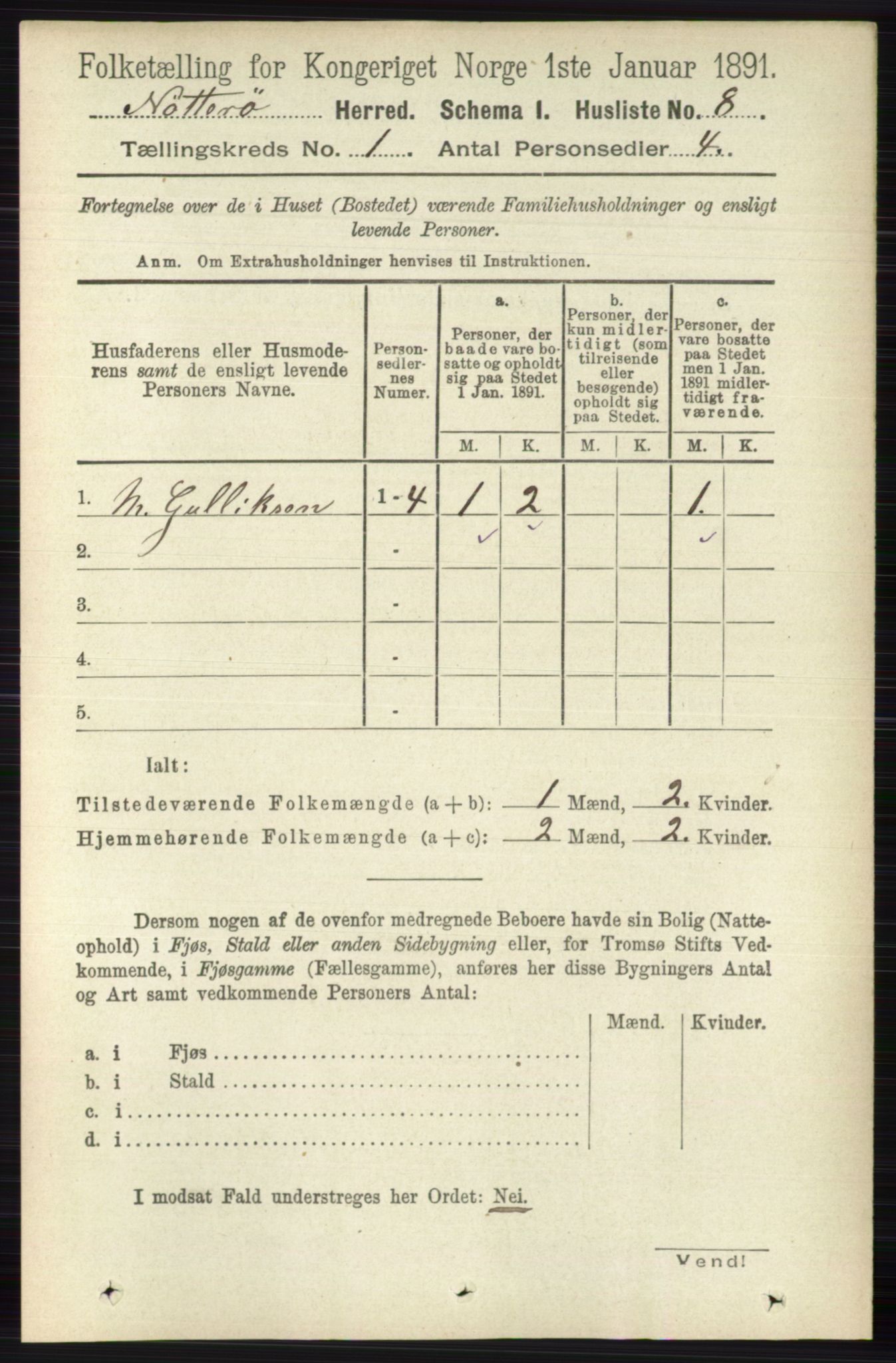 RA, 1891 census for 0722 Nøtterøy, 1891, p. 41