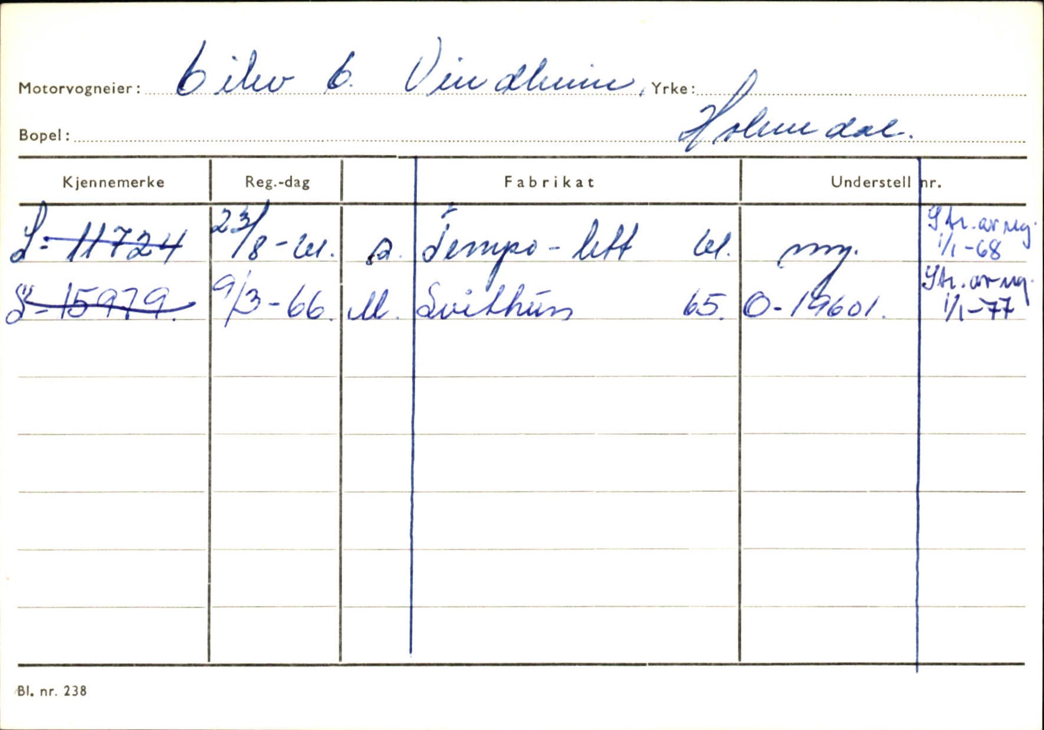 Statens vegvesen, Sogn og Fjordane vegkontor, SAB/A-5301/4/F/L0126: Eigarregister Fjaler M-Å. Leikanger A-Å, 1945-1975, p. 606