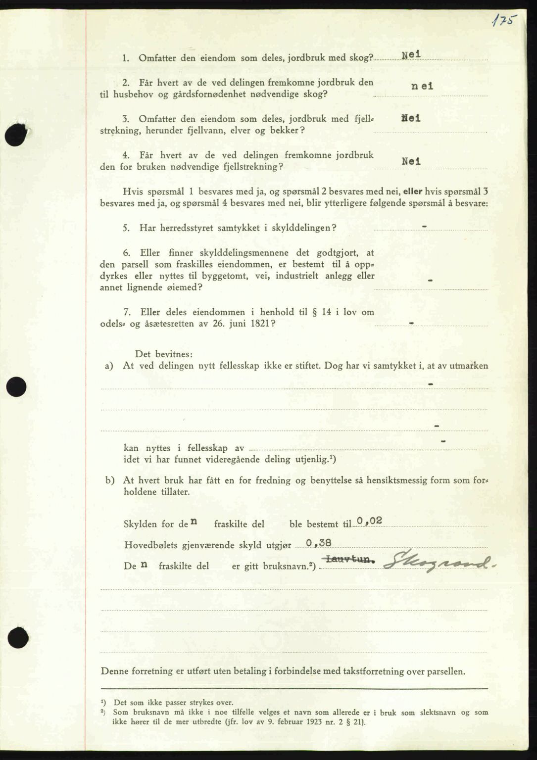 Nordmøre sorenskriveri, AV/SAT-A-4132/1/2/2Ca: Mortgage book no. A113, 1949-1950, Diary no: : 3308/1949