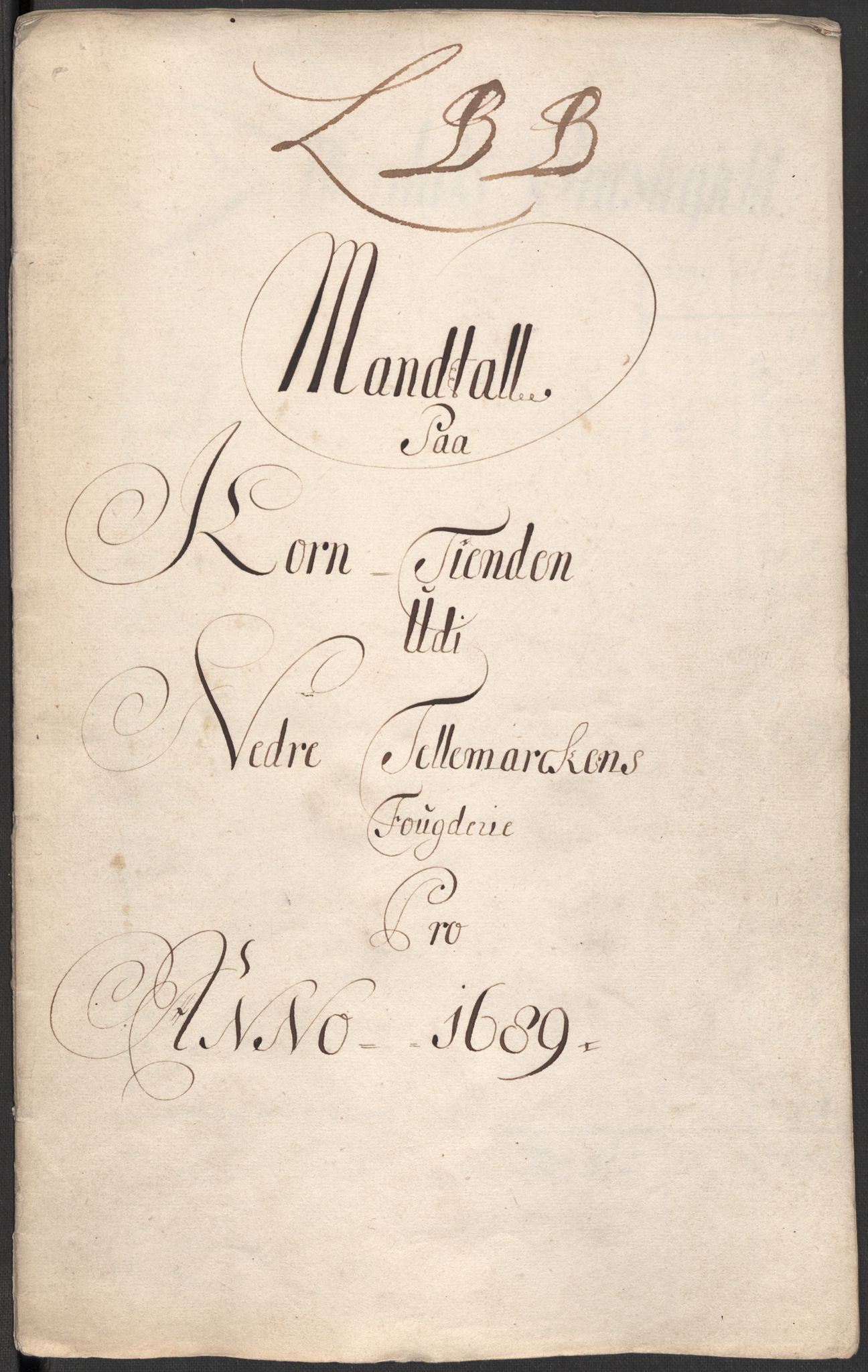 Rentekammeret inntil 1814, Reviderte regnskaper, Fogderegnskap, RA/EA-4092/R35/L2088: Fogderegnskap Øvre og Nedre Telemark, 1687-1689, p. 15