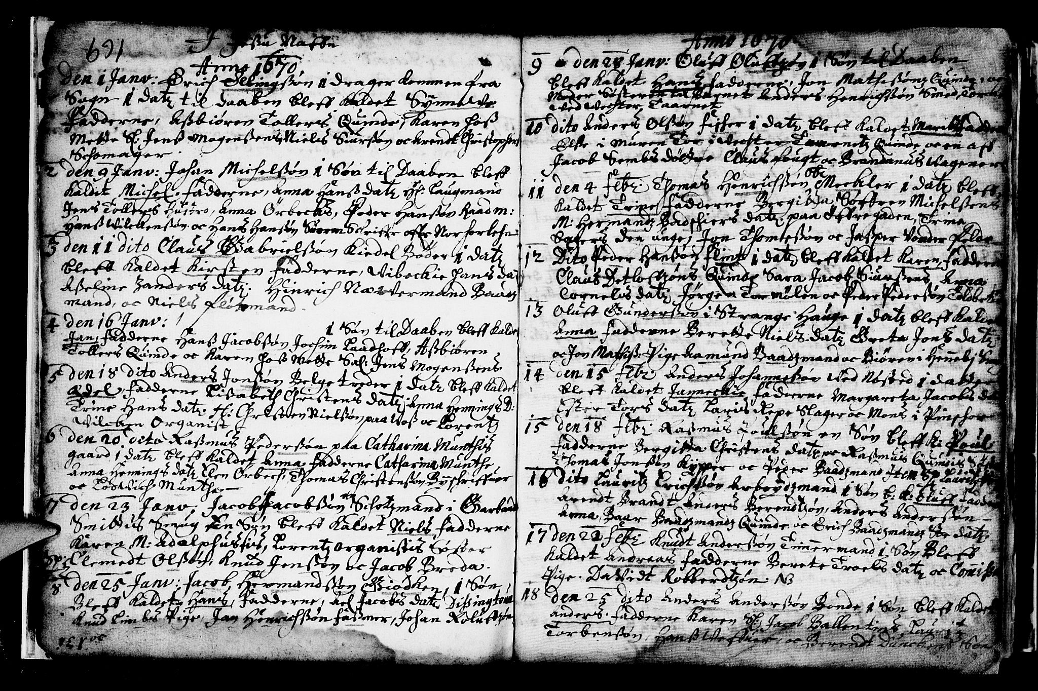Nykirken Sokneprestembete, SAB/A-77101/H/Haa/L0001: Parish register (official) no. A 1, 1668-1820, p. 169