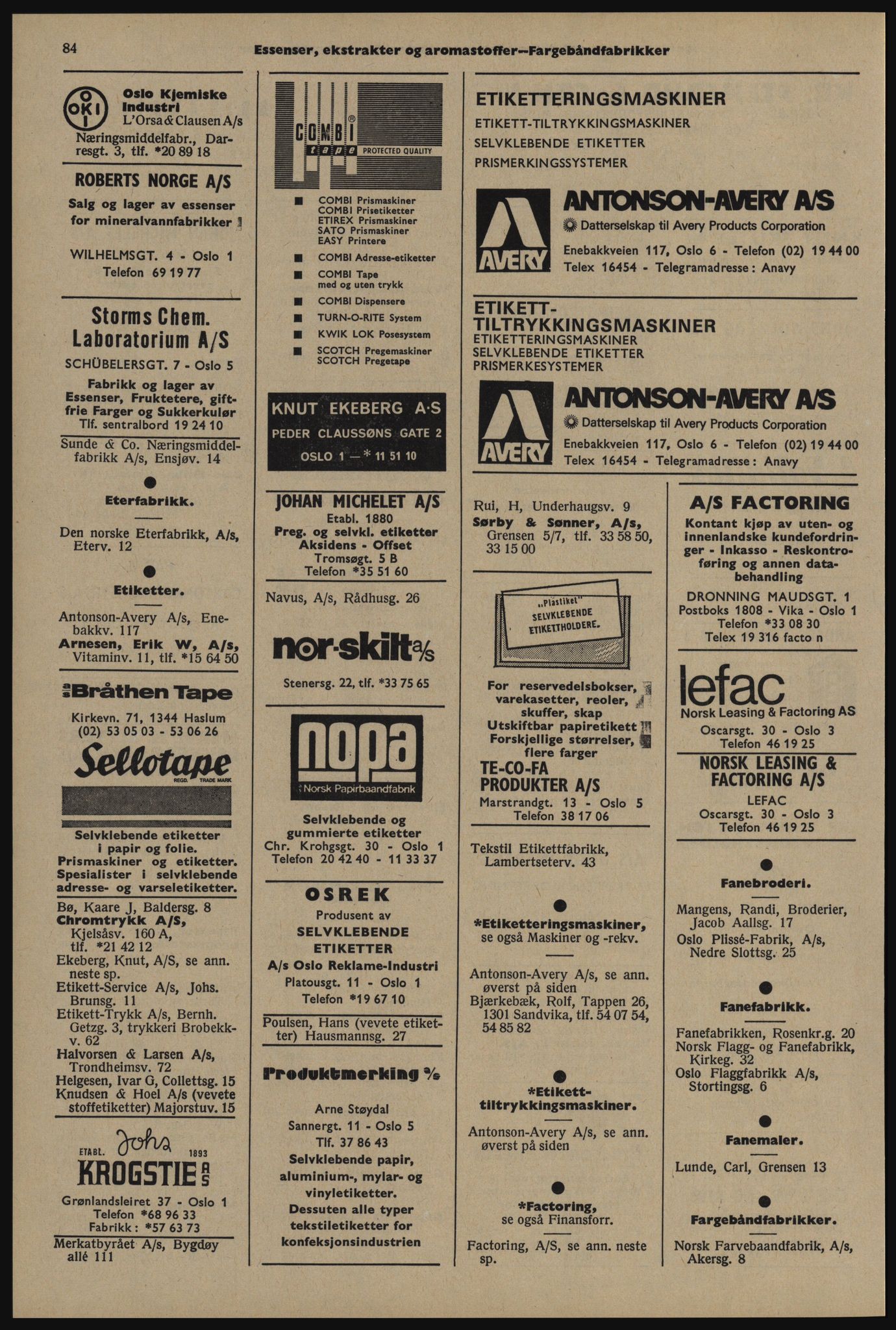 Kristiania/Oslo adressebok, PUBL/-, 1976-1977, p. 84