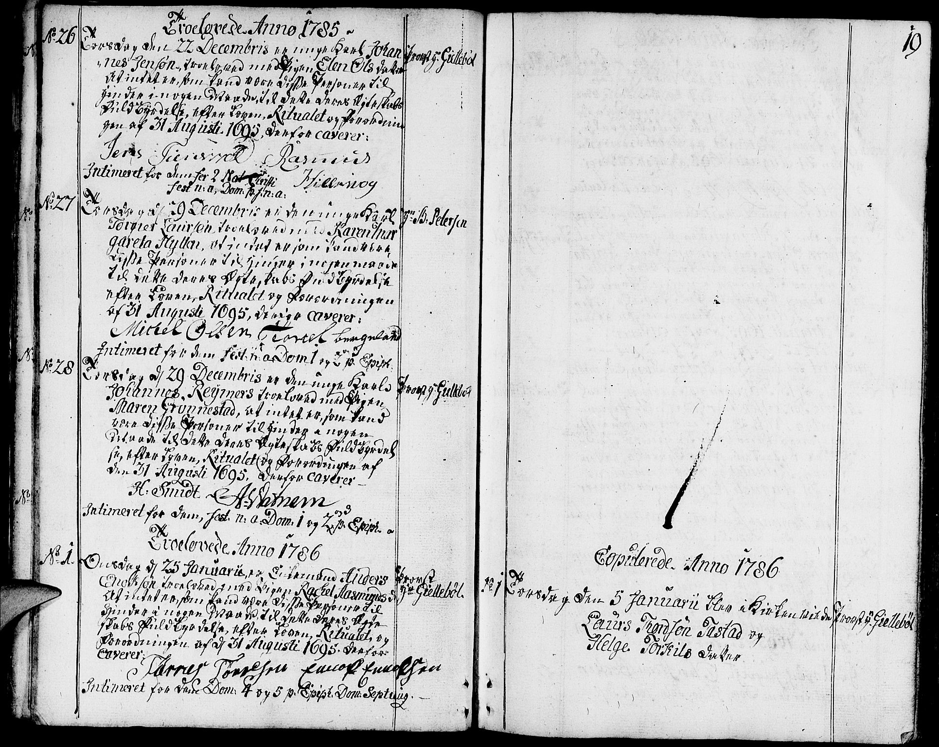Domkirken sokneprestkontor, SAST/A-101812/001/30/30BA/L0006: Parish register (official) no. A 6, 1783-1815, p. 19