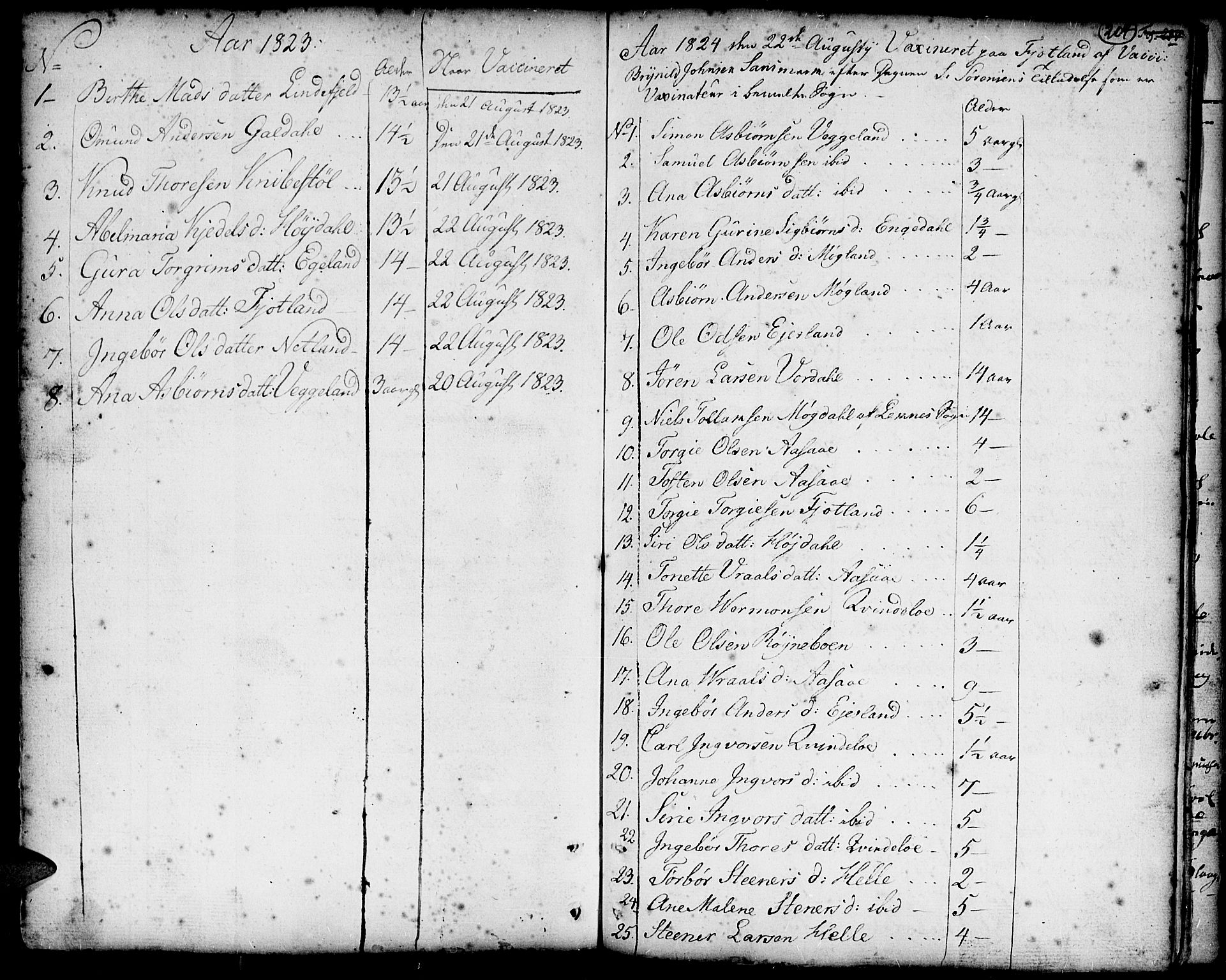 Hægebostad sokneprestkontor, SAK/1111-0024/F/Fa/Faa/L0001: Parish register (official) no. A 1 /3, 1760-1826, p. 204