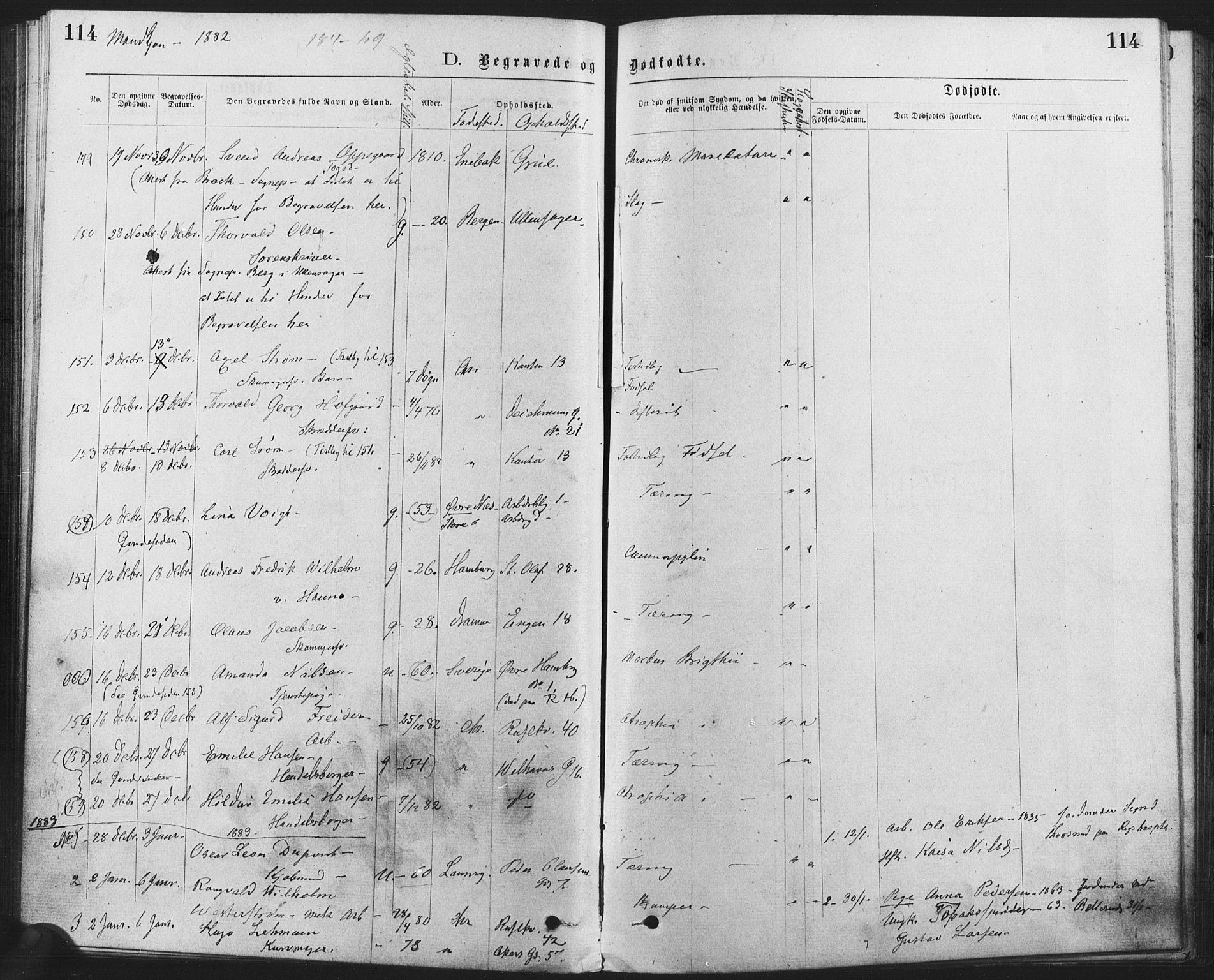 Trefoldighet prestekontor Kirkebøker, SAO/A-10882/F/Fd/L0002: Parish register (official) no. IV 2, 1877-1885, p. 114